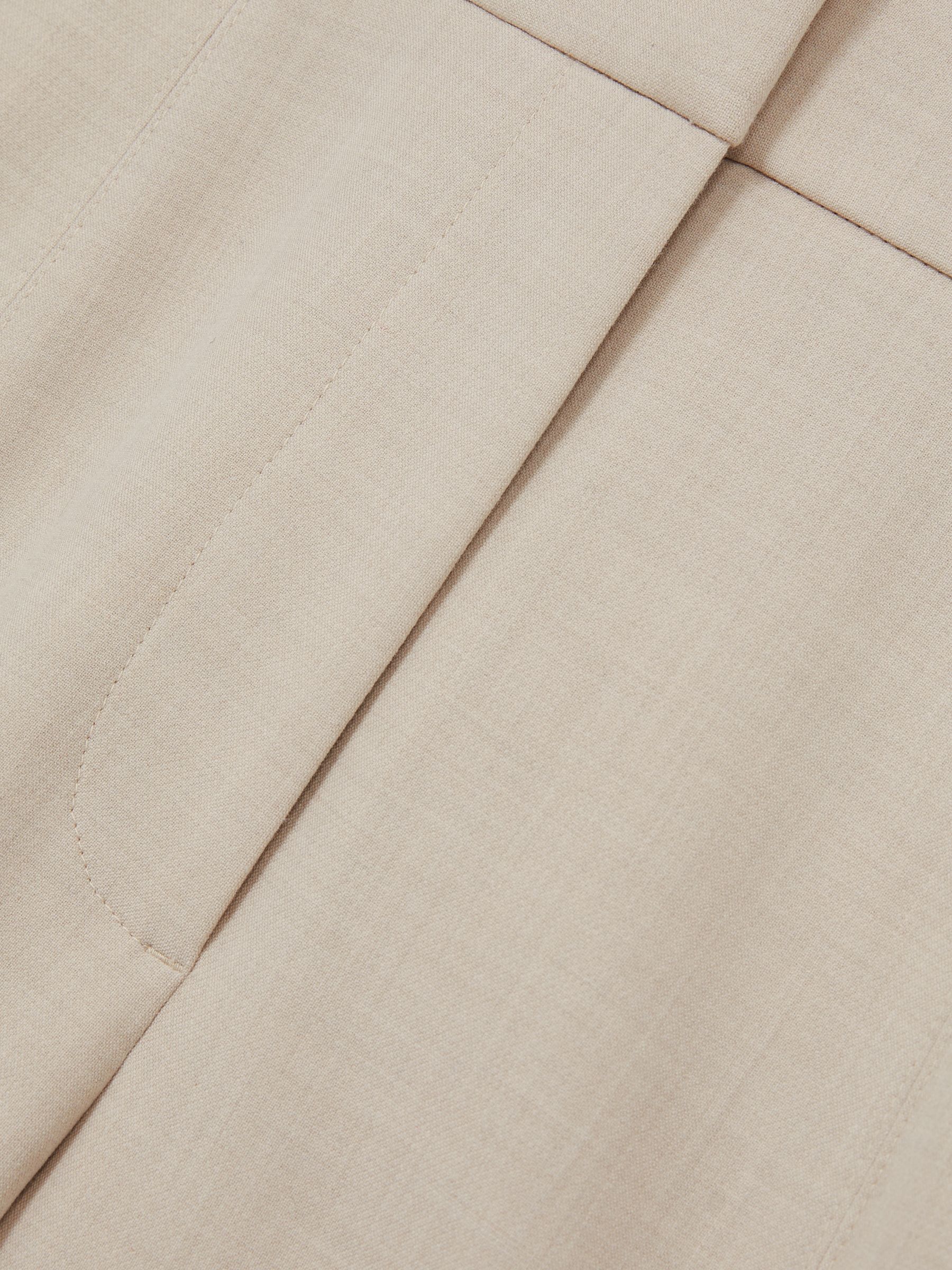 Petite Flared Tailored Trousers in Neutral