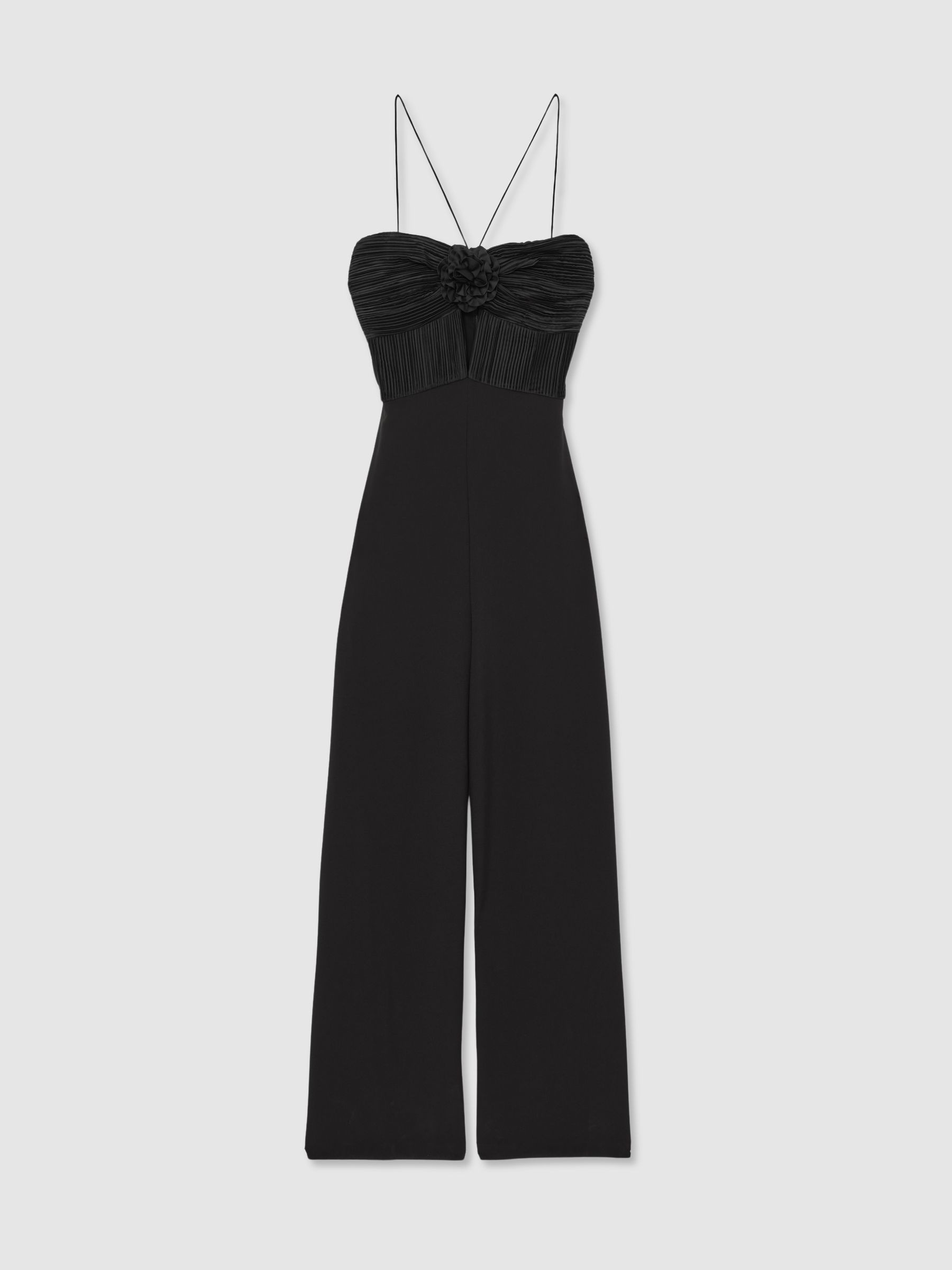 Amur Cady Rosette Jumpsuit in Black