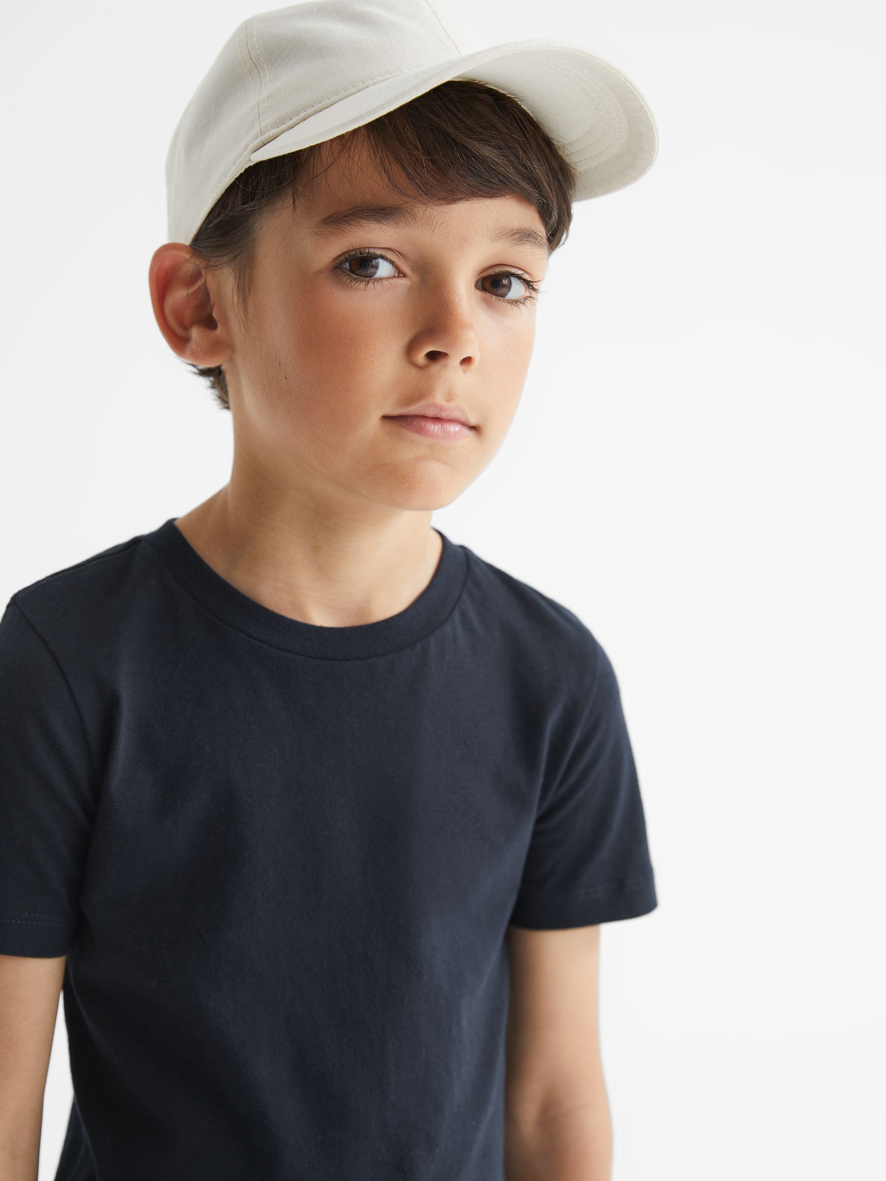 3-9 yrs Three Pack Of Crew Neck T-Shirts in Multi