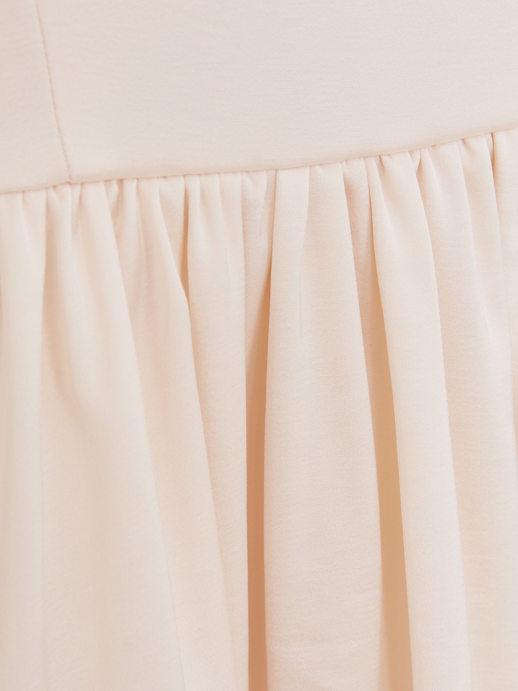 4-9 yrs Sateen Puff-Sleeve Bridesmaid Dress in Ivory