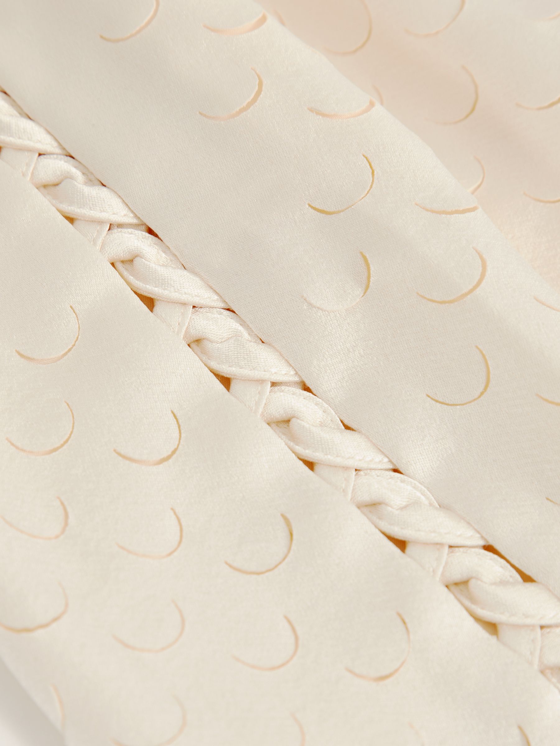 Laser Cut Drawstring Shorts in White