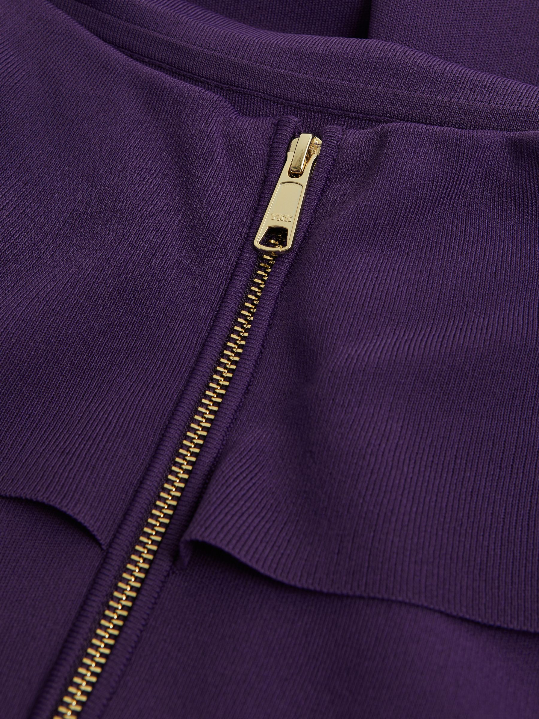 Florere Knitted Strapless Maxi Dress in Dark Purple