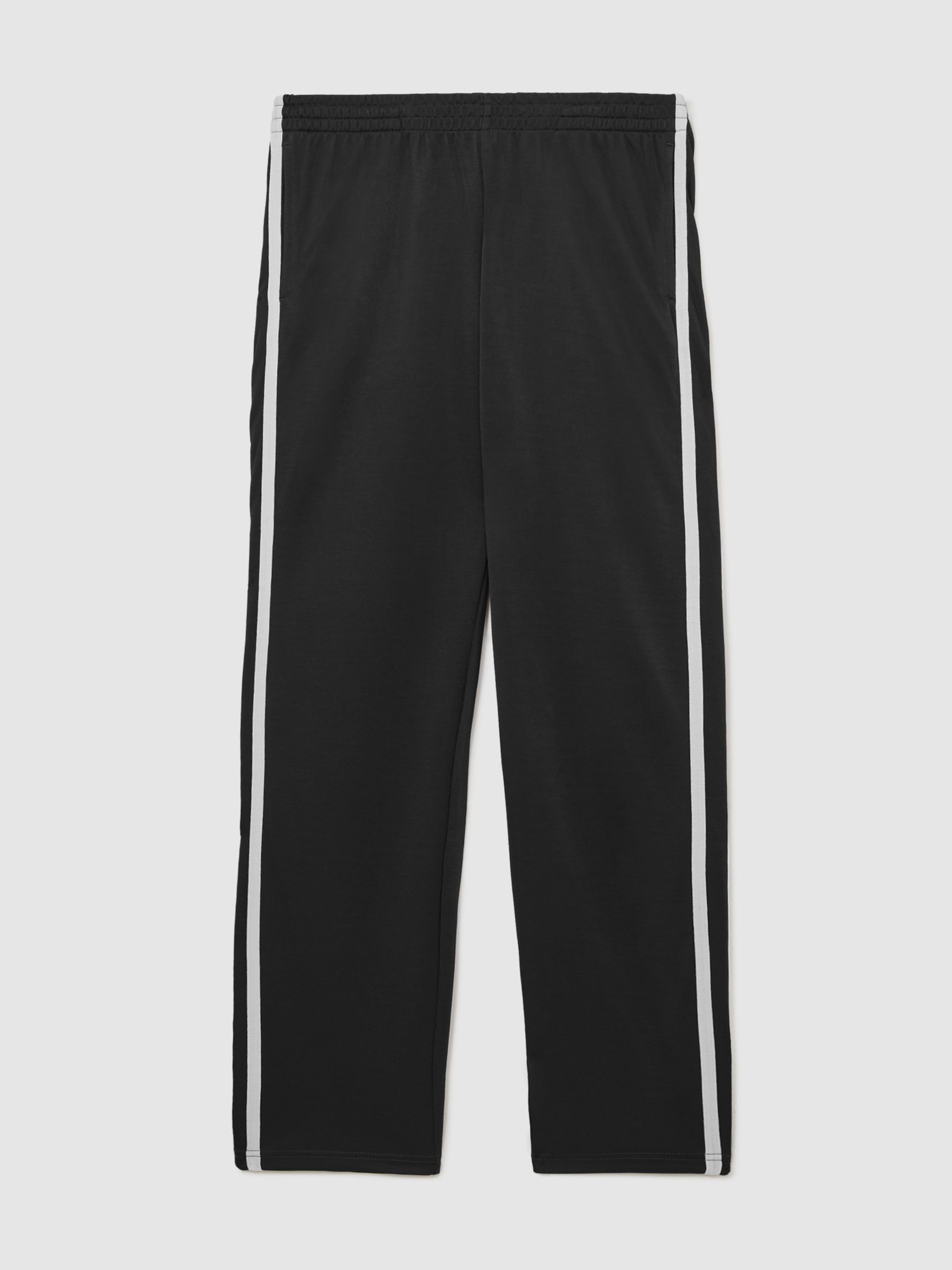 Side-Stripe Jersey Joggers in Grey