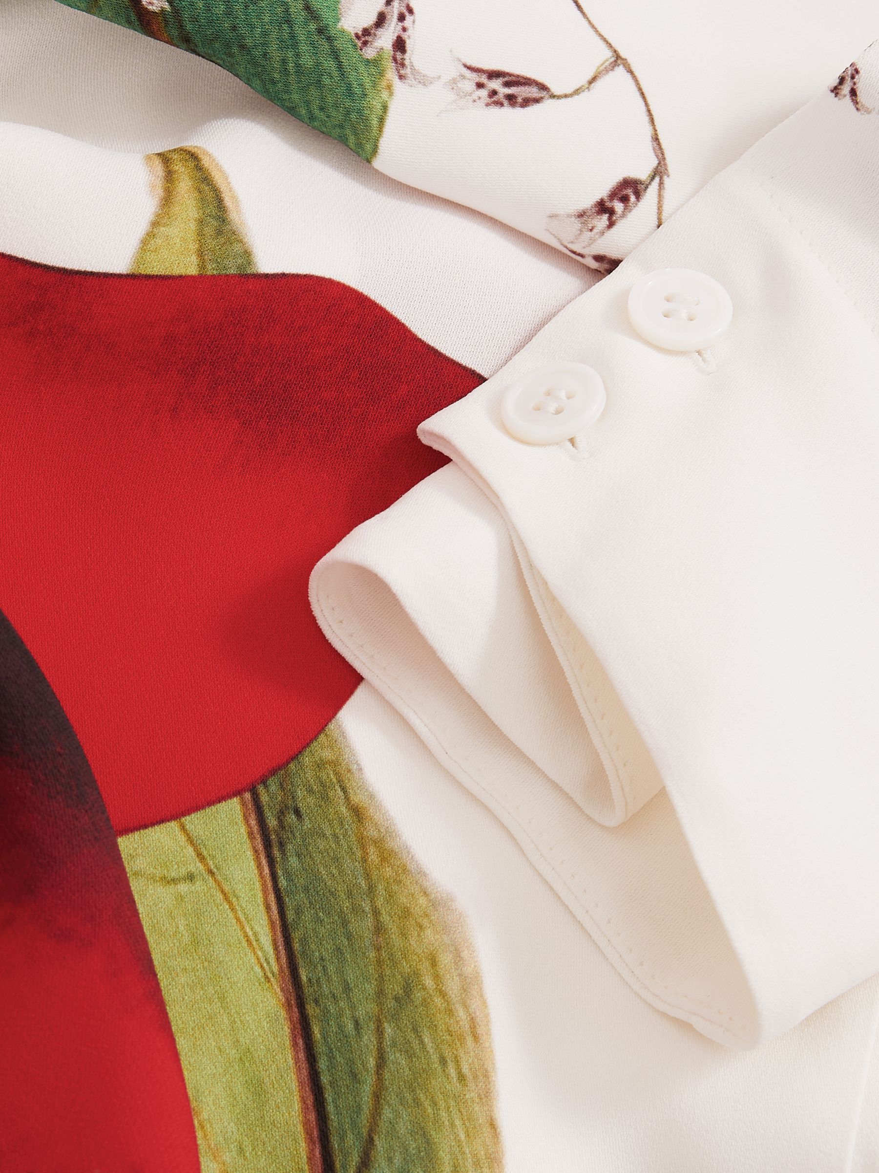 Reiss | NYBG Floral-Print Maxi Dress in Ivory