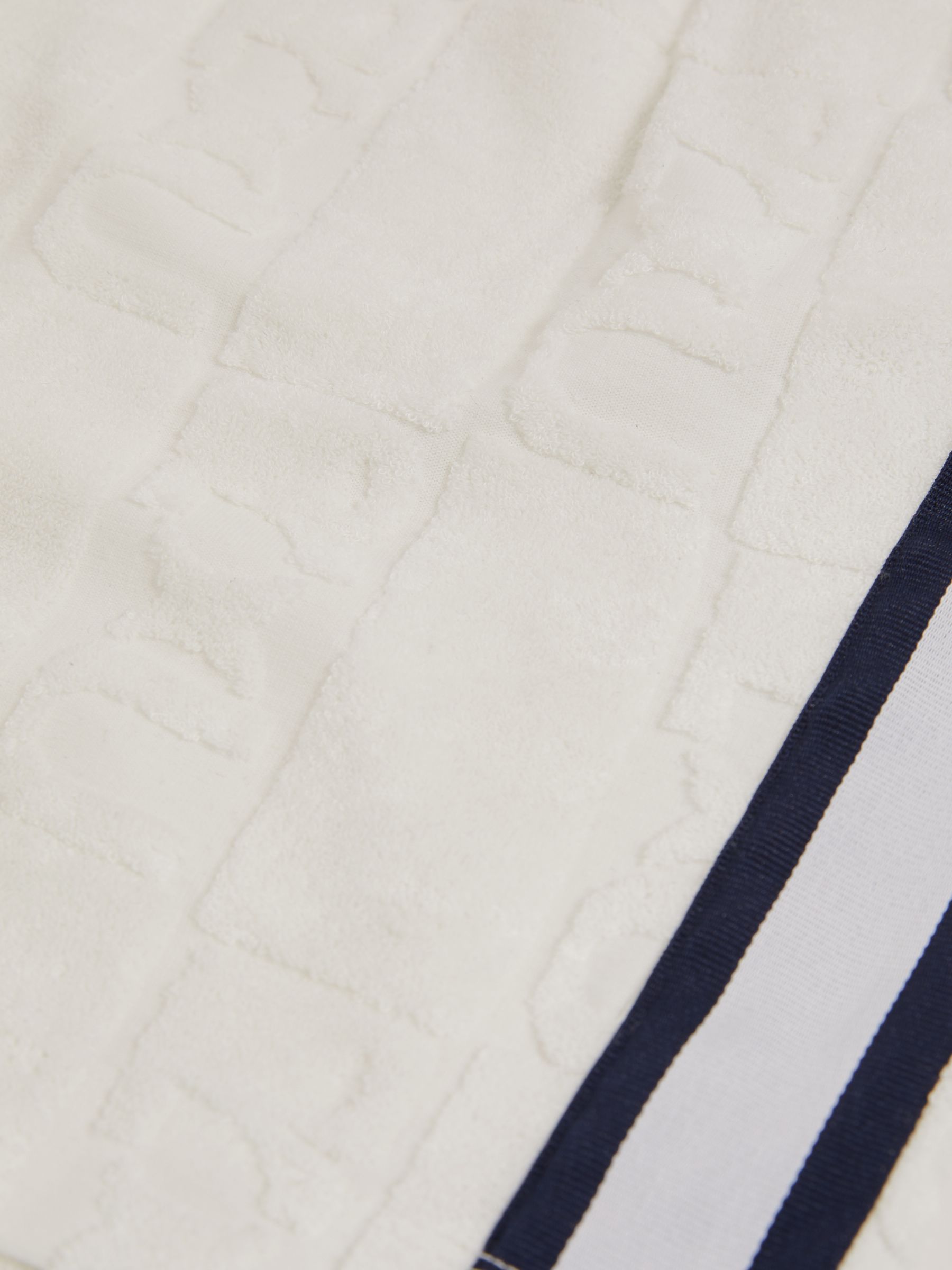 Reiss | Ché Towelling Monogram Shorts in White