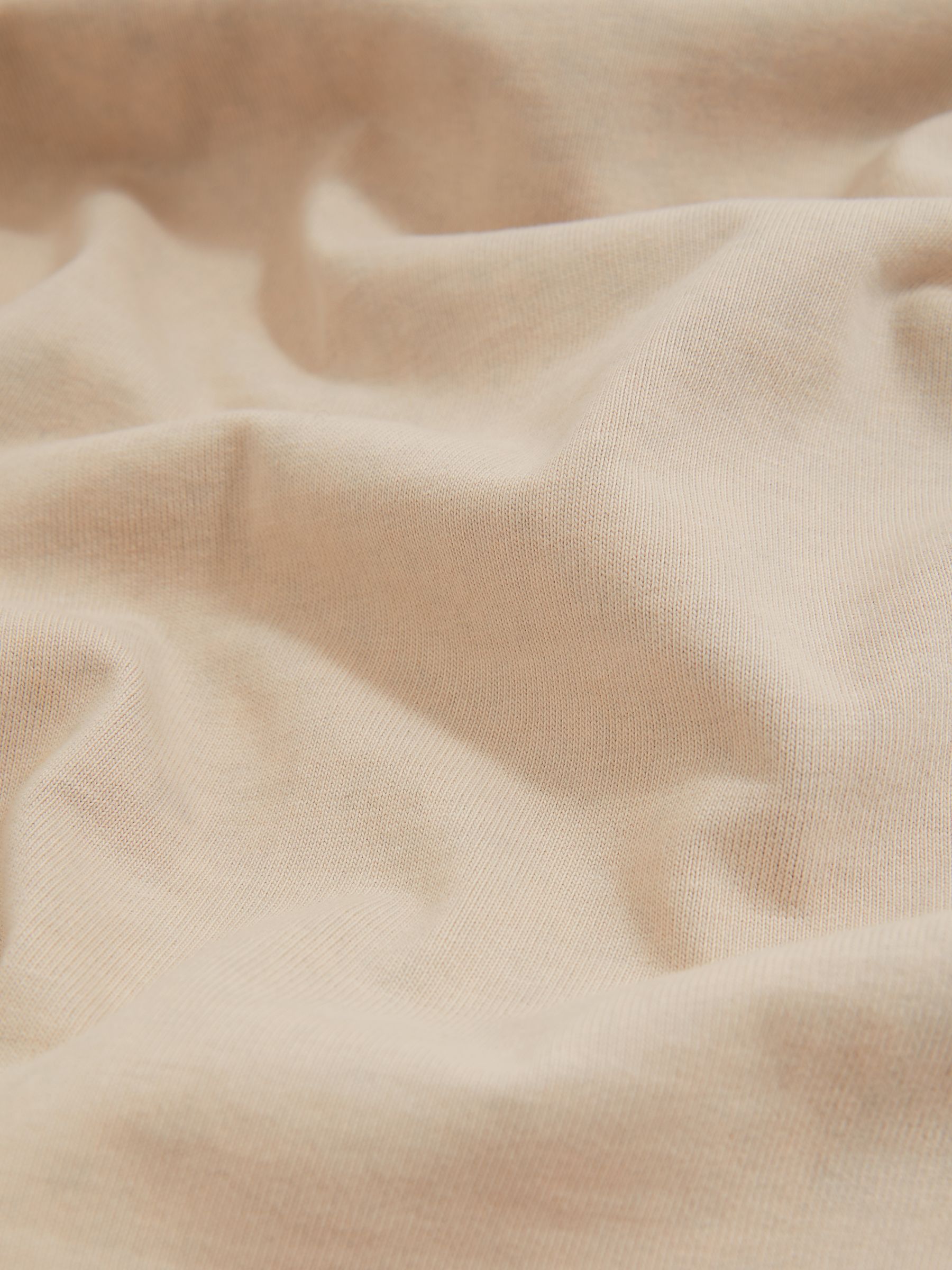 Cotton Garment-Dyed Oversize T-Shirt in Oatmeal