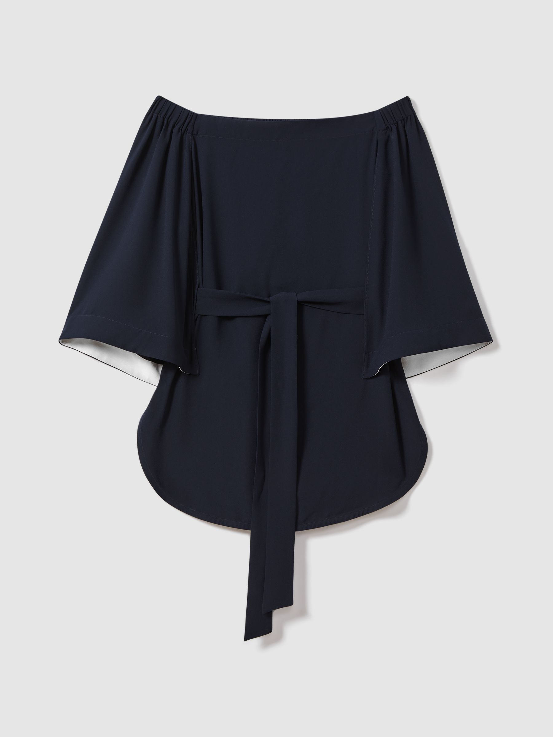 Off-The-Shoulder Tunic in Navy