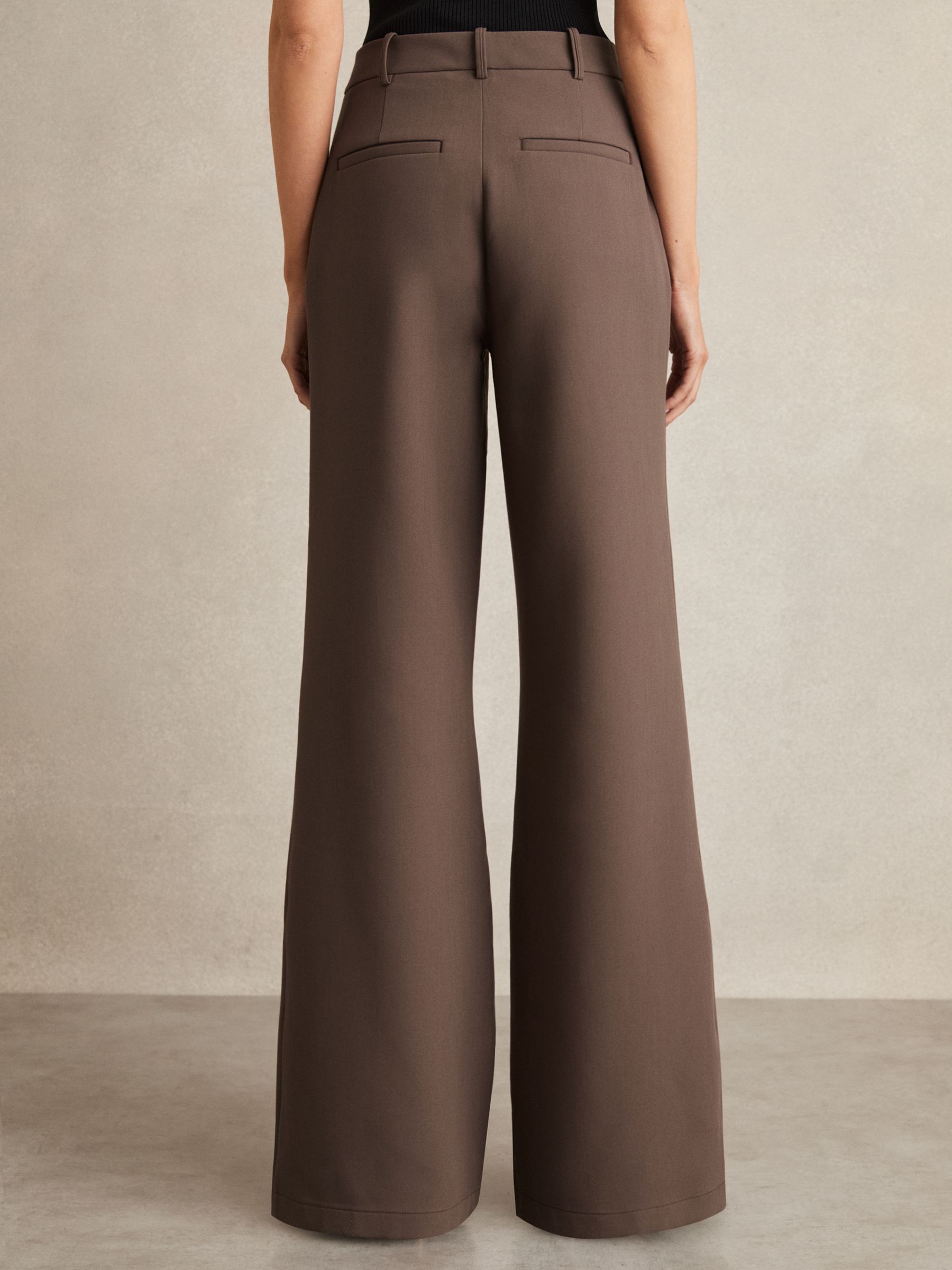 Palazzo Tailored Trousers in Mink Neutral