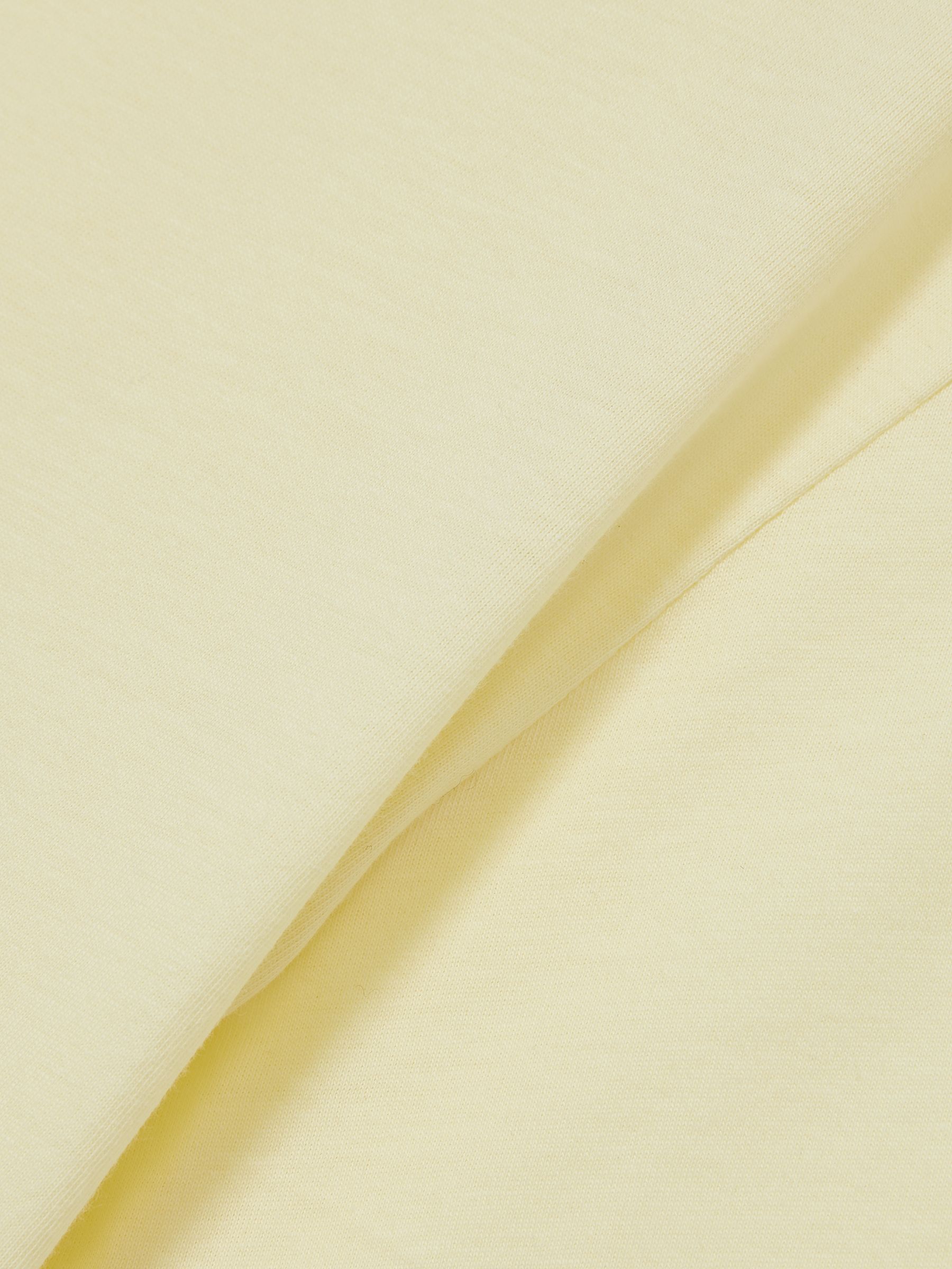 Crew Neck T-Shirt in Lemon Yellow