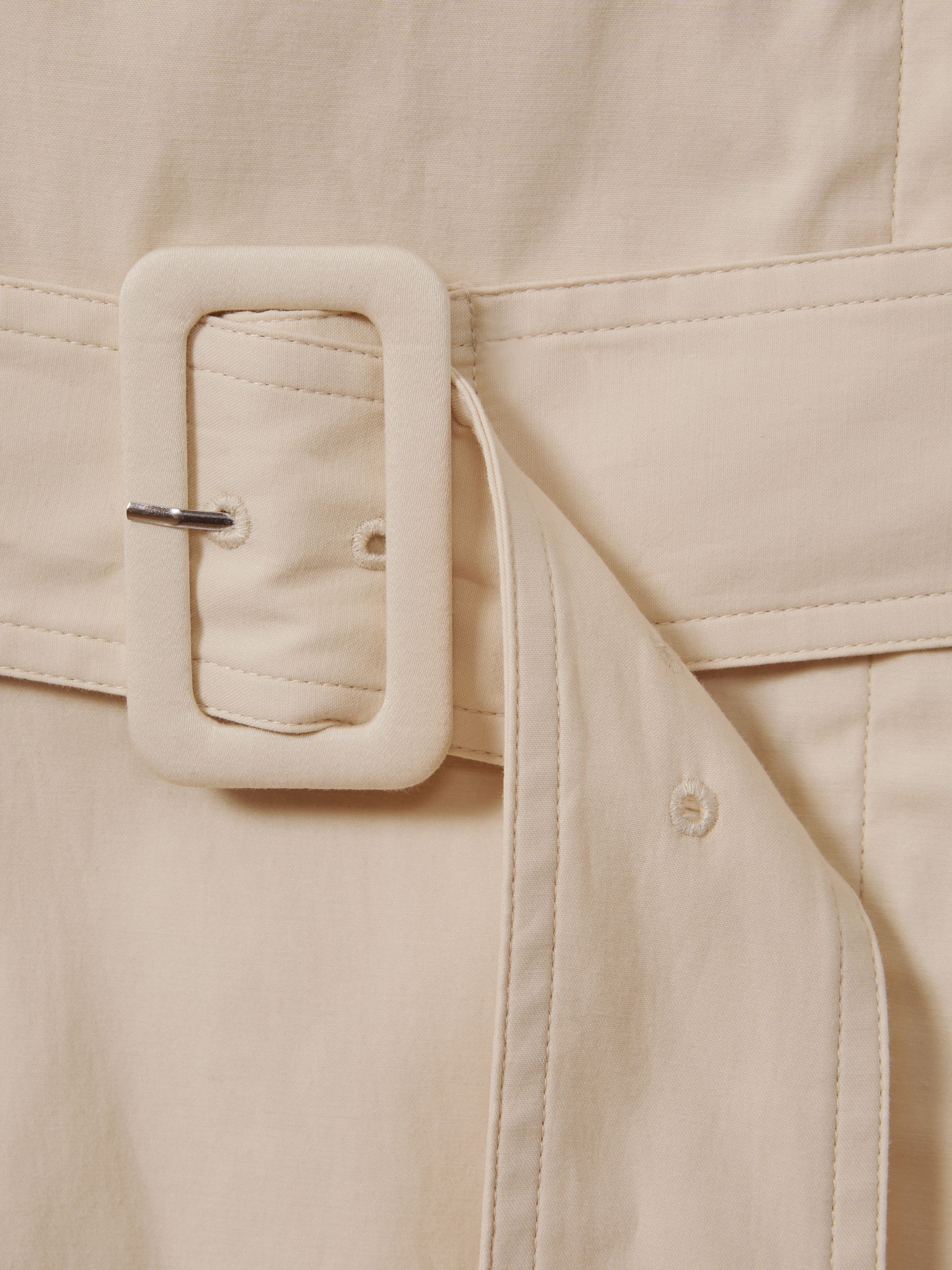 Cargo Belted Midi Dress in Stone