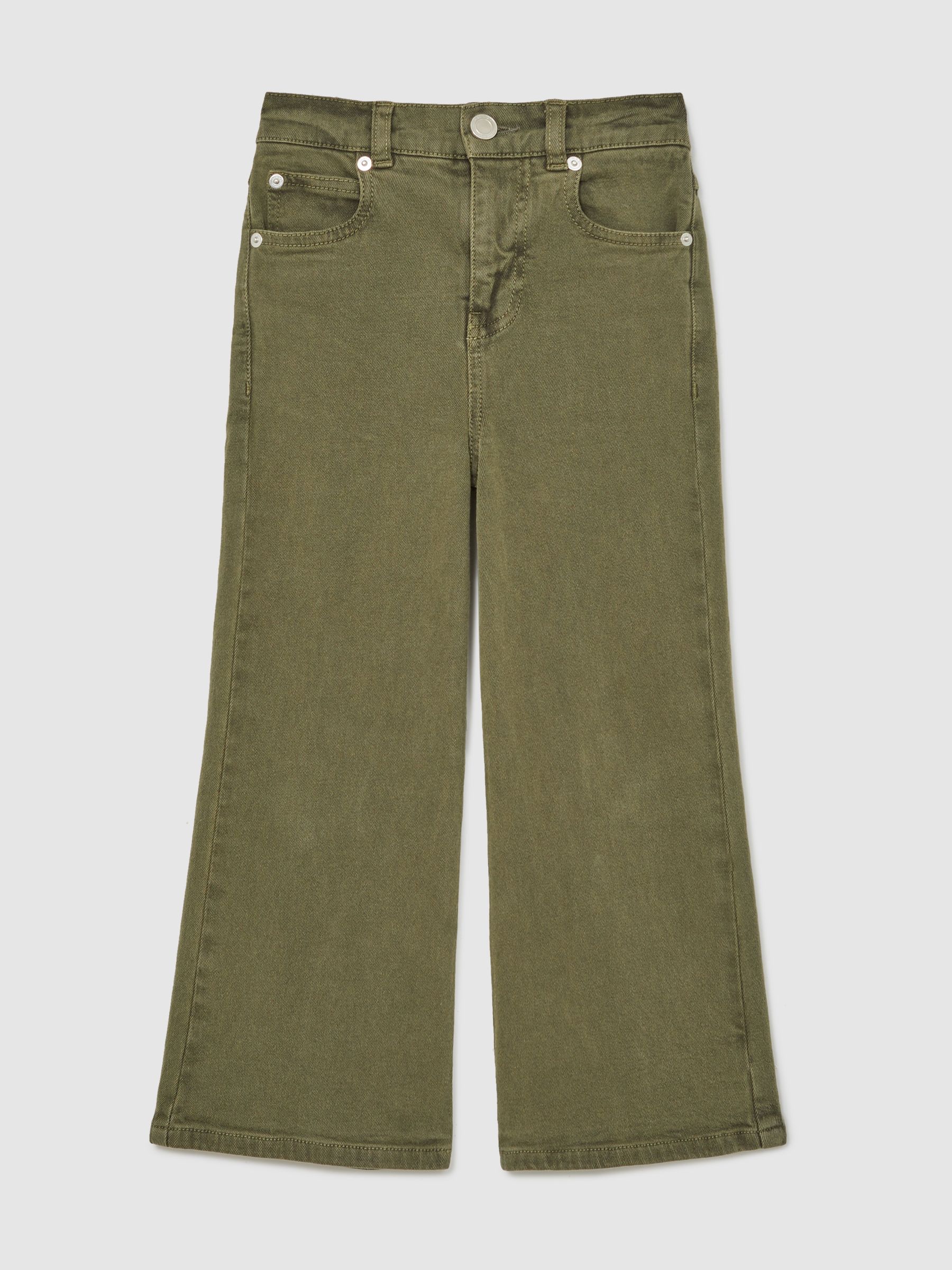 9-13 yrs Straight-Leg Mid-Rise Jeans in Khaki