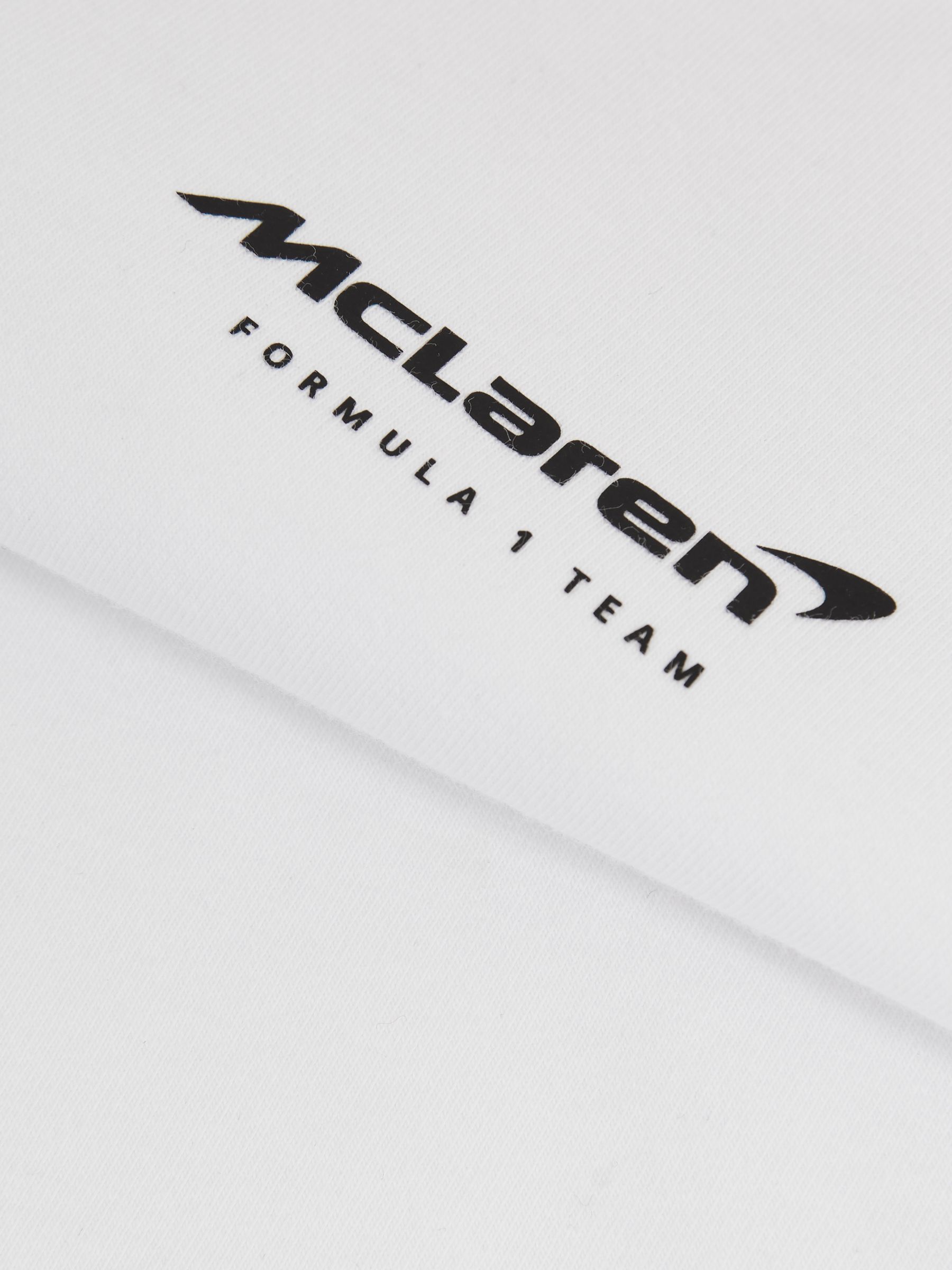 9-13 yrs McLaren F1 Team Cropped Logo T-Shirt in White