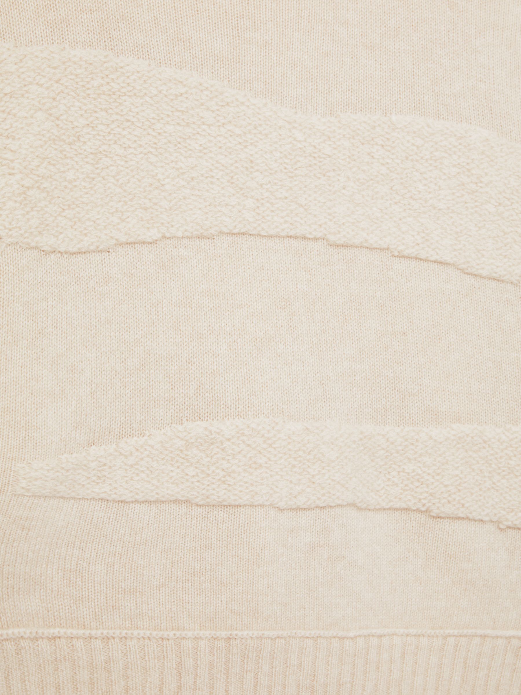 Crush Collection 100% Cashmere Roll-Neck Jumper in Cream