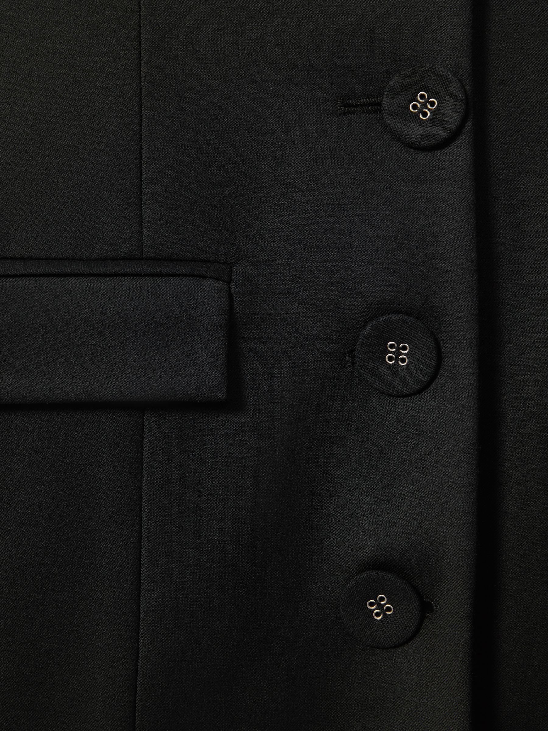 Anna Quan Single Breasted Mini Dress in Black