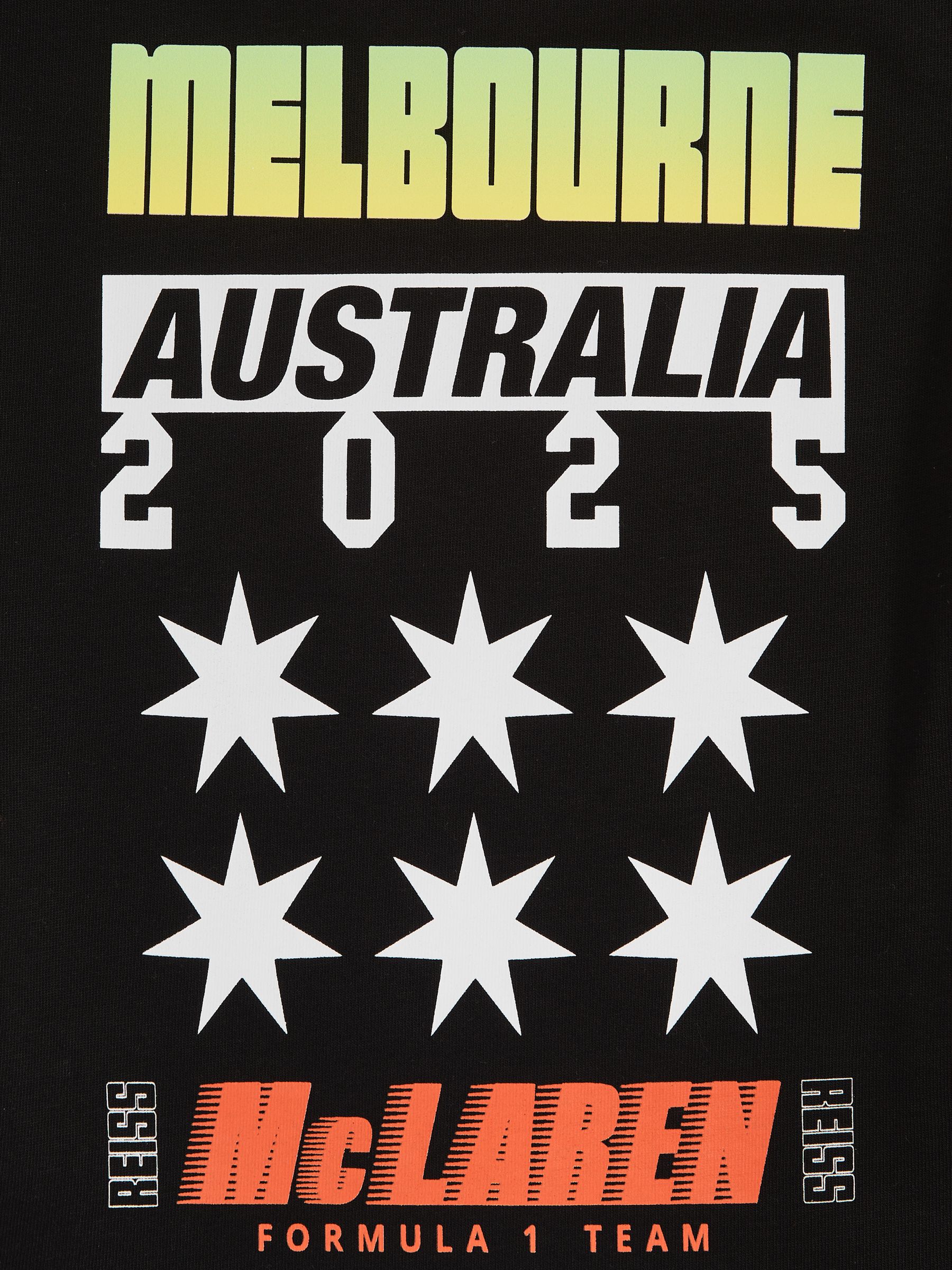 3-9 yrs McLaren F1 Team Melbourne T-Shirt Unisex Fit in Black