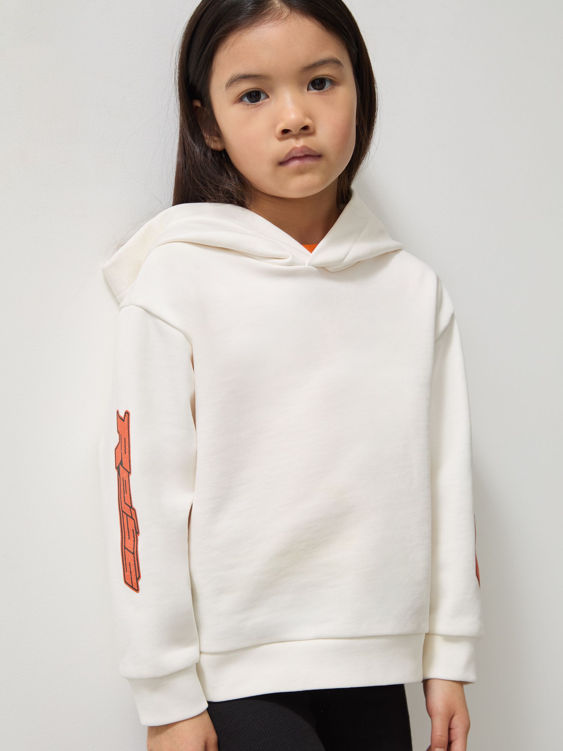 3-9 yrs McLaren F1 Team Cotton Logo Hoodie Unisex Fit in White