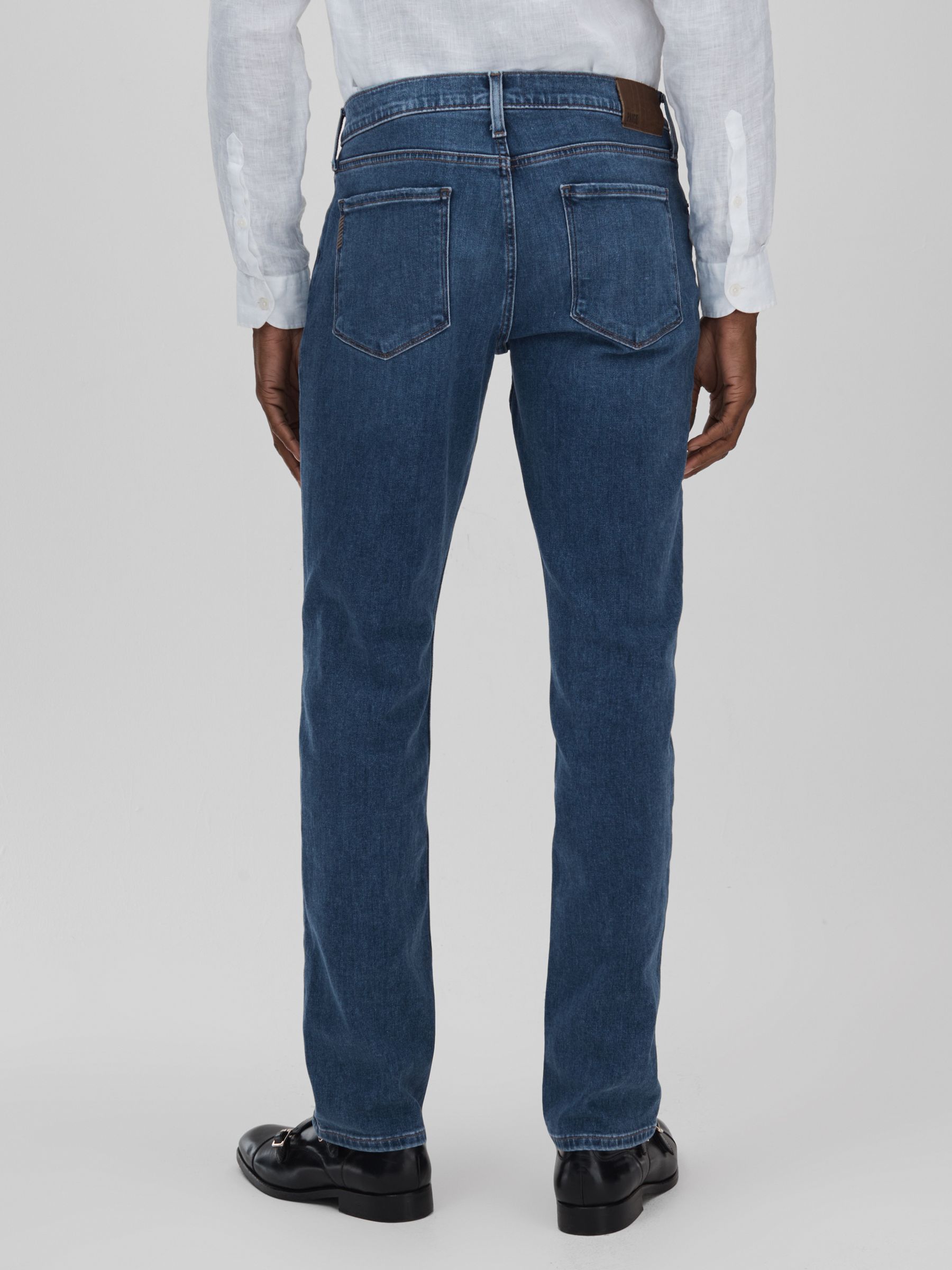 Paige Straight Leg Jeans in Atwell Blue