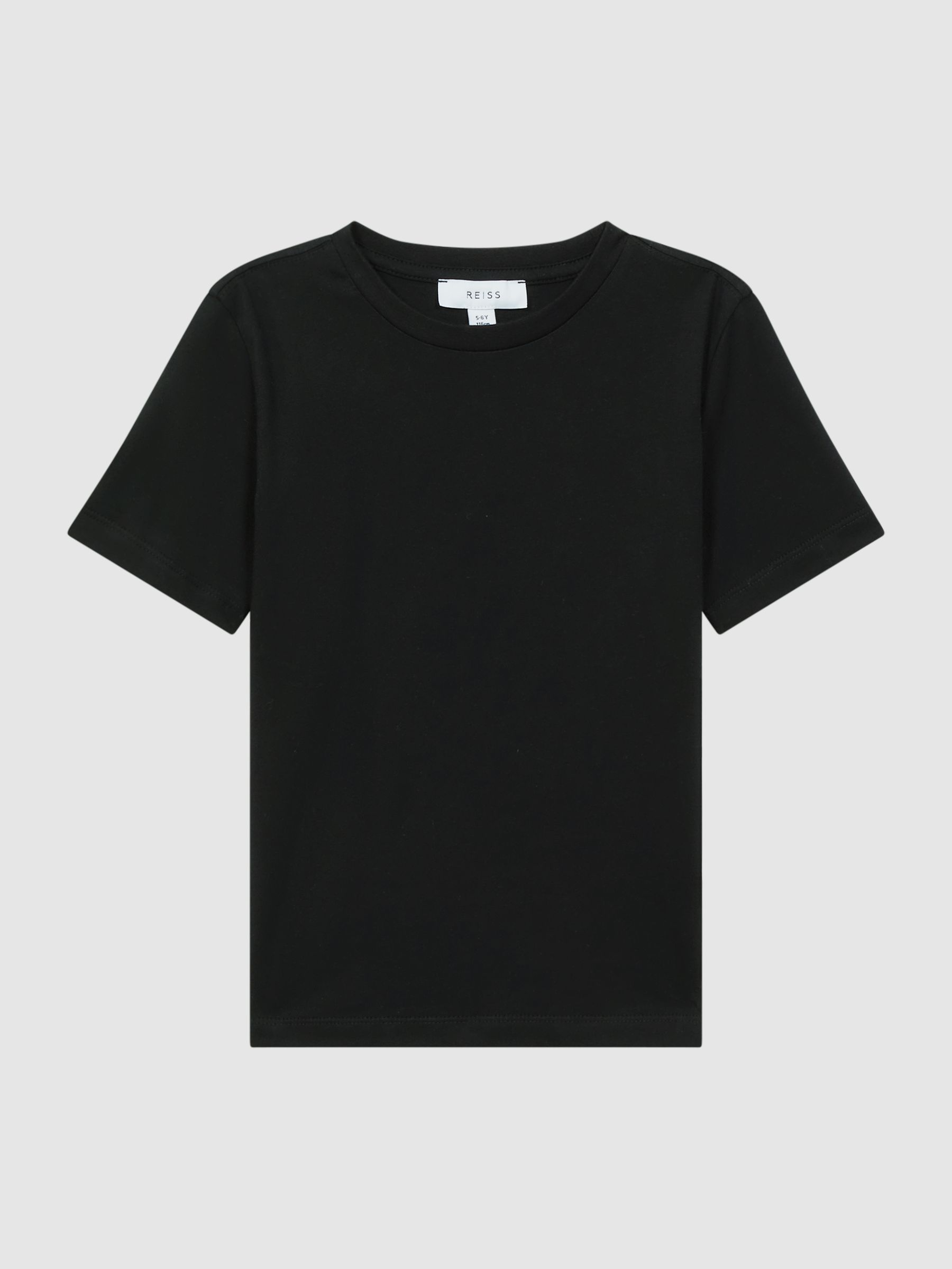 3-9 yrs Crew Neck T-Shirt in Black