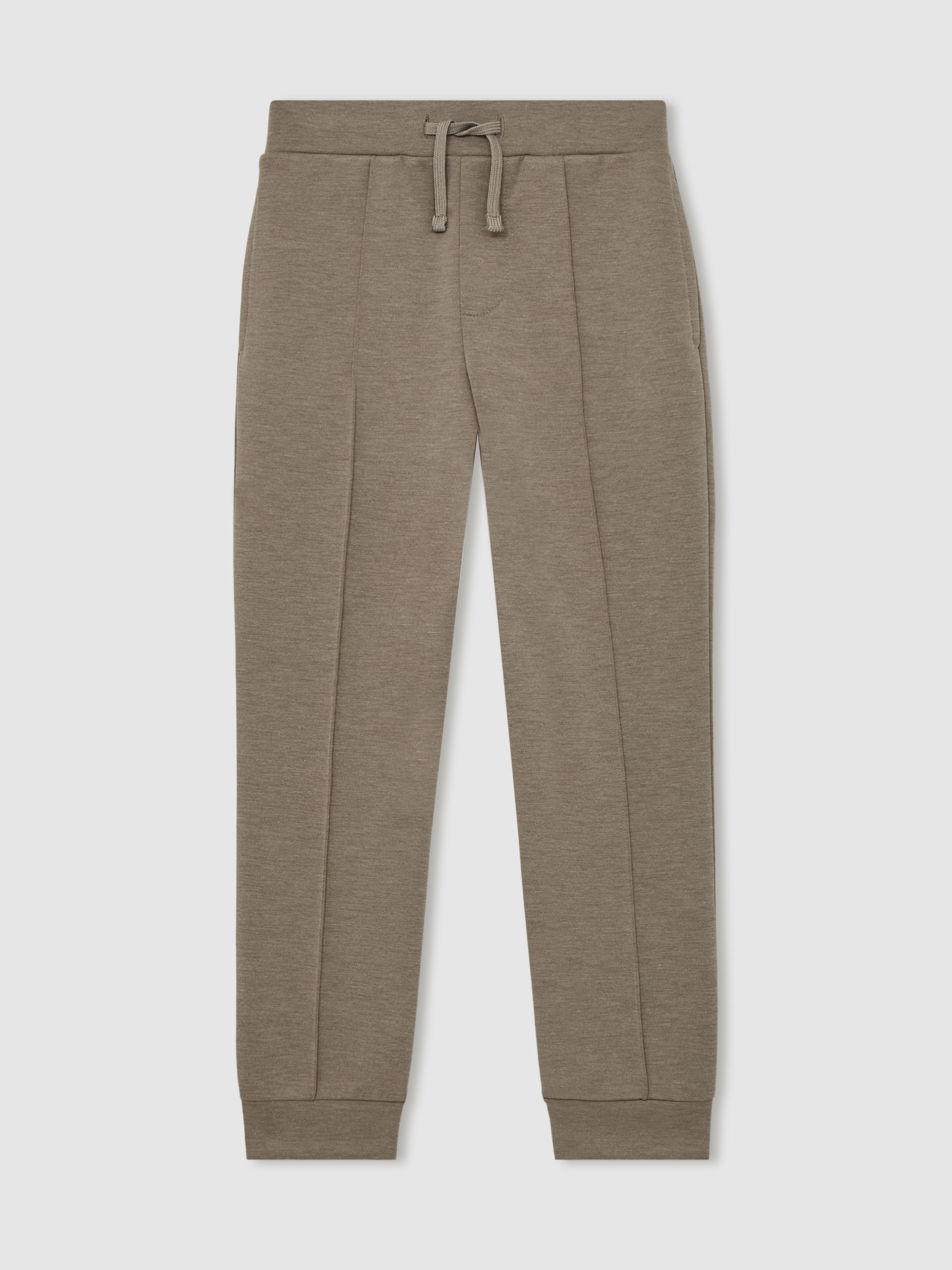 9-13 yrs Interlock Drawstring Joggers in Taupe Brown