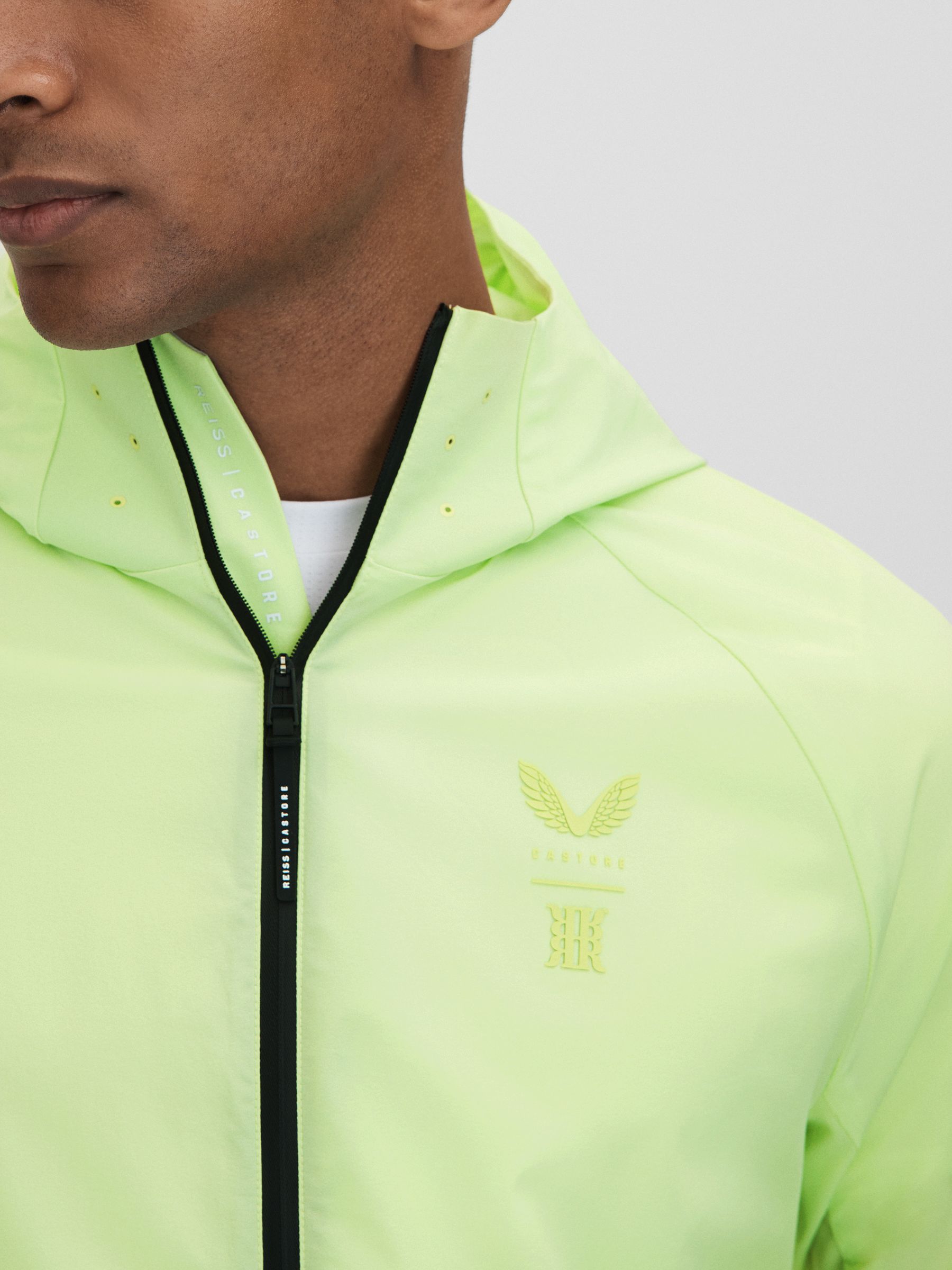 Castore Water Repellent Running Jacket in Iced Citrus Yellow