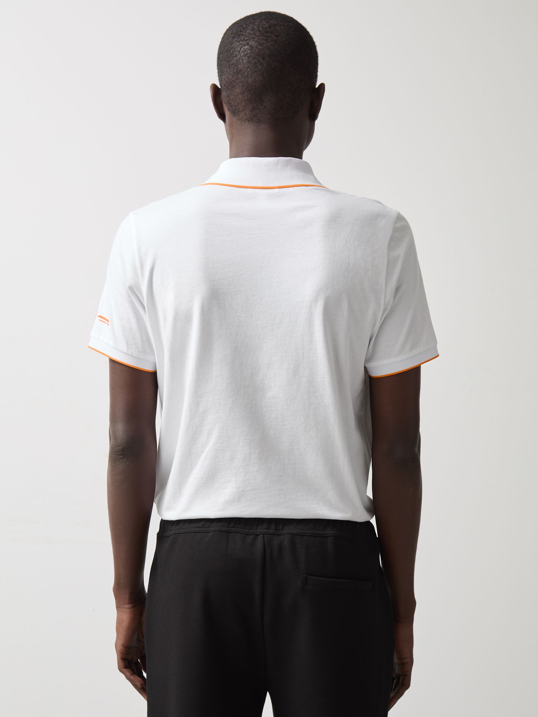 McLaren F1 Team Cotton Polo Shirt in White