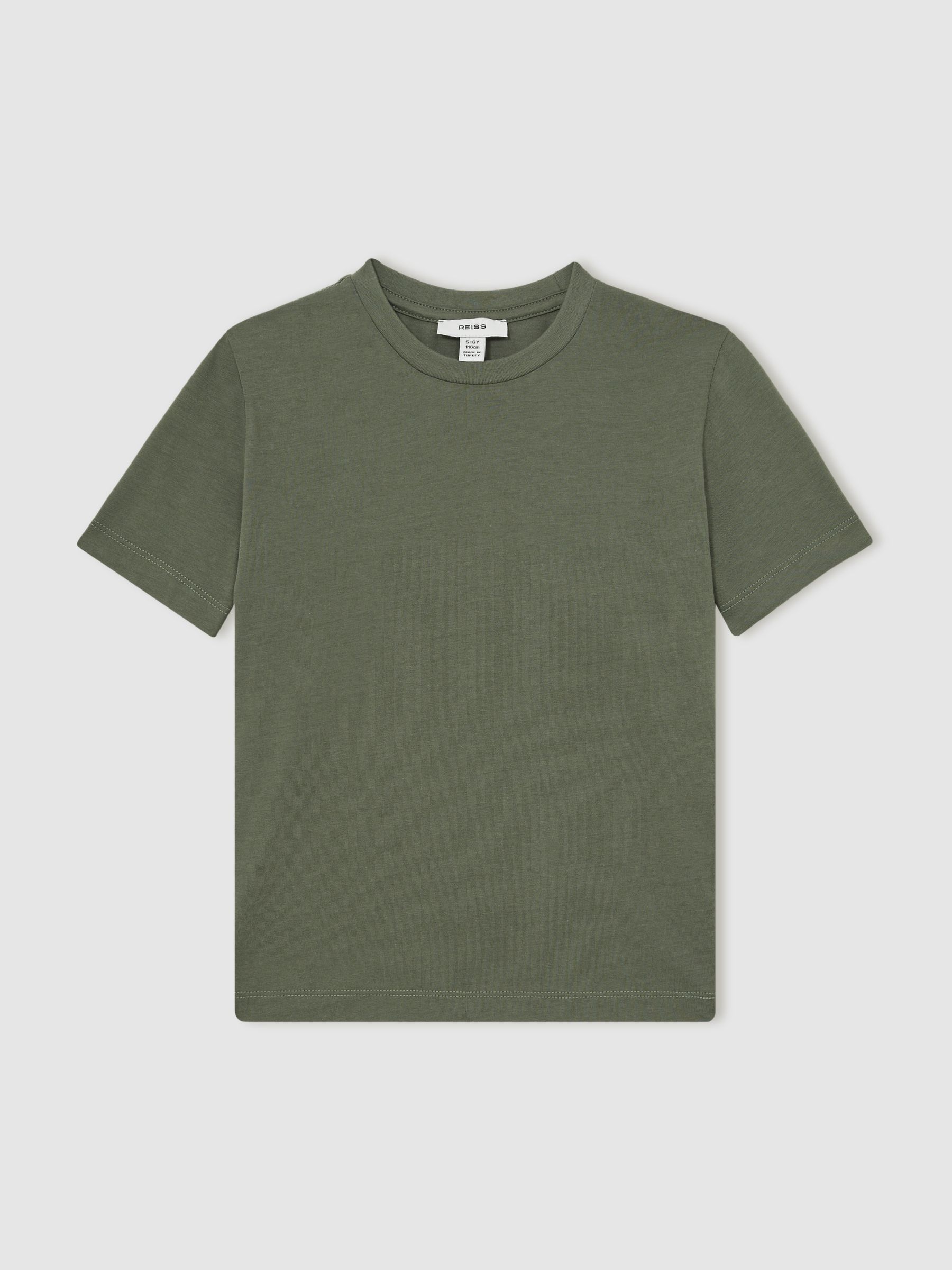 3-9 yrs Crew Neck T-Shirt in Dark Sage