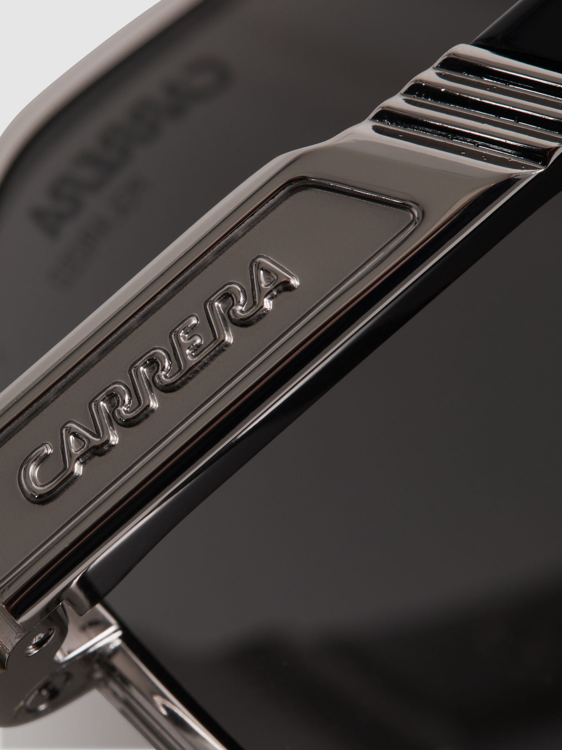 Carrera Eyewear Polarised Rectangular Sunglasses in Black