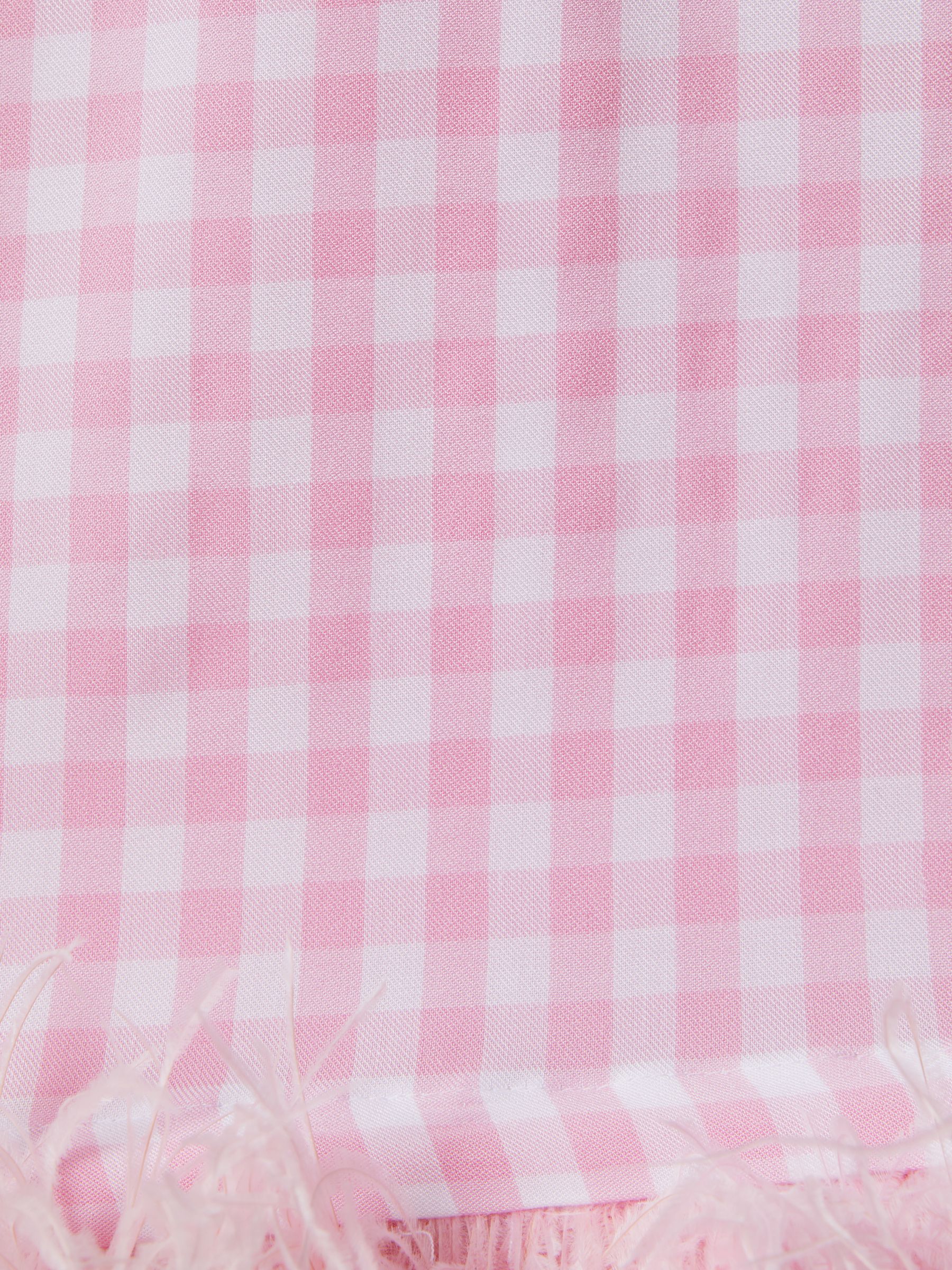 Sleeper Detachable Feather Pyjama Set in Pink/White