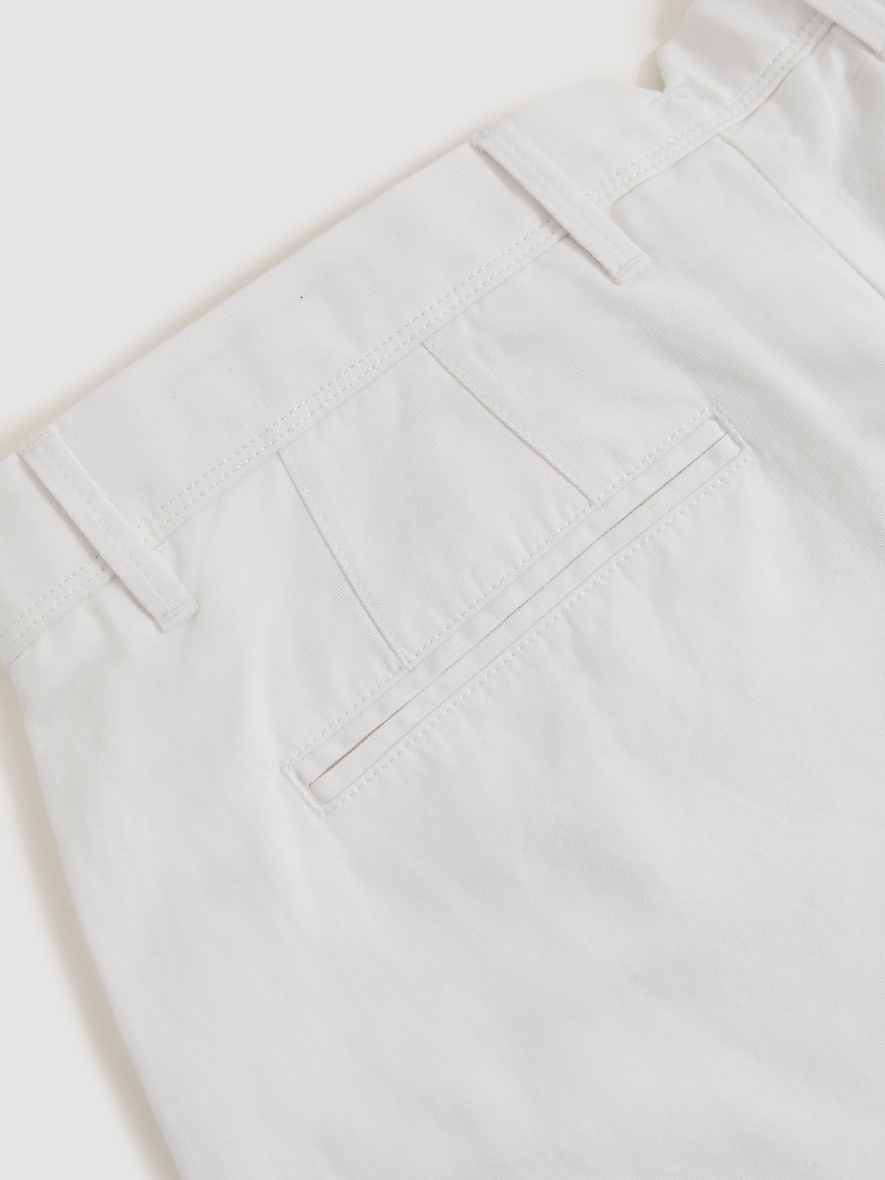 Cotton-Linen Relaxed-Fit Trousers in White