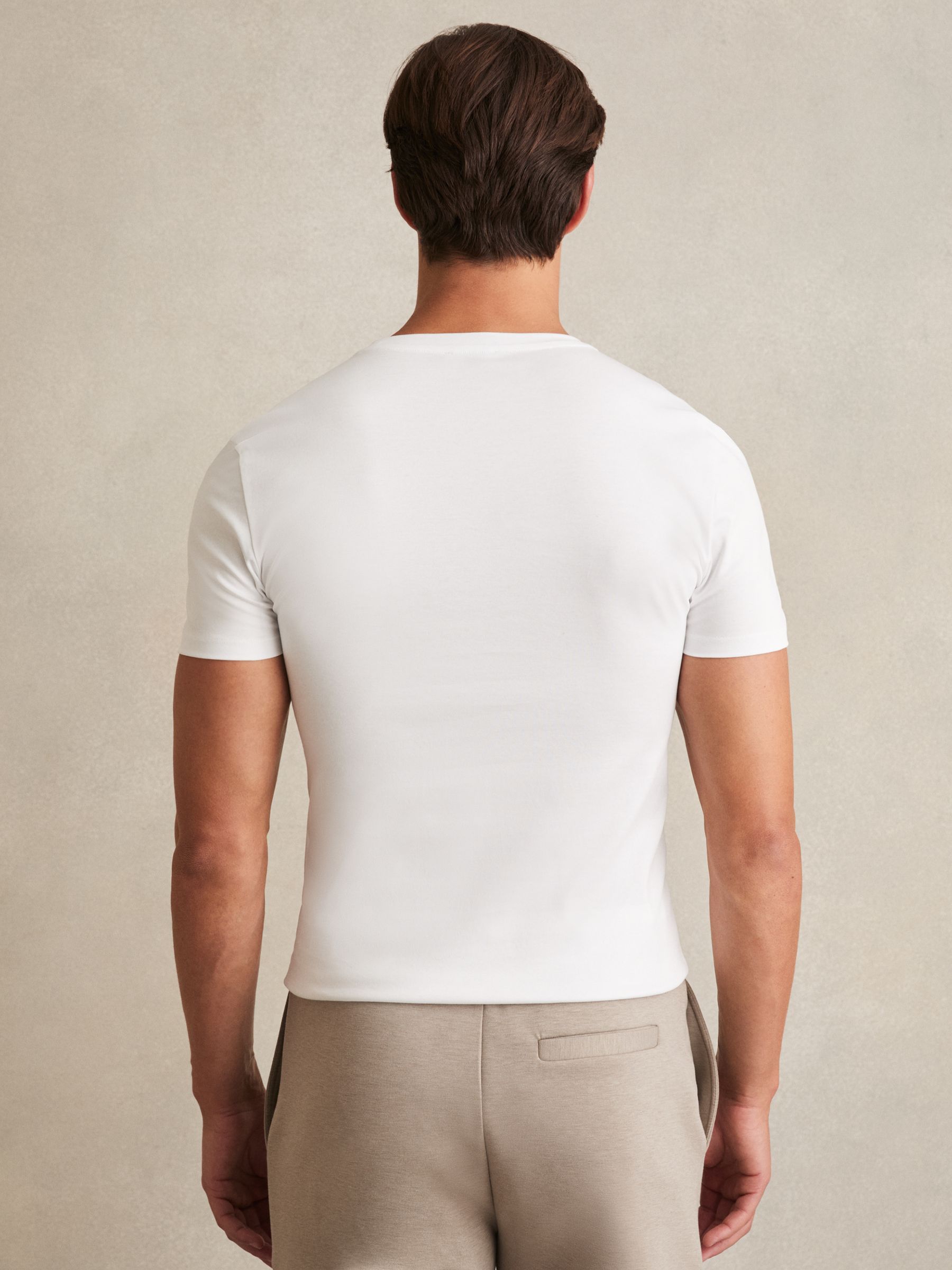 Cotton Sports-Fit T-Shirt in White