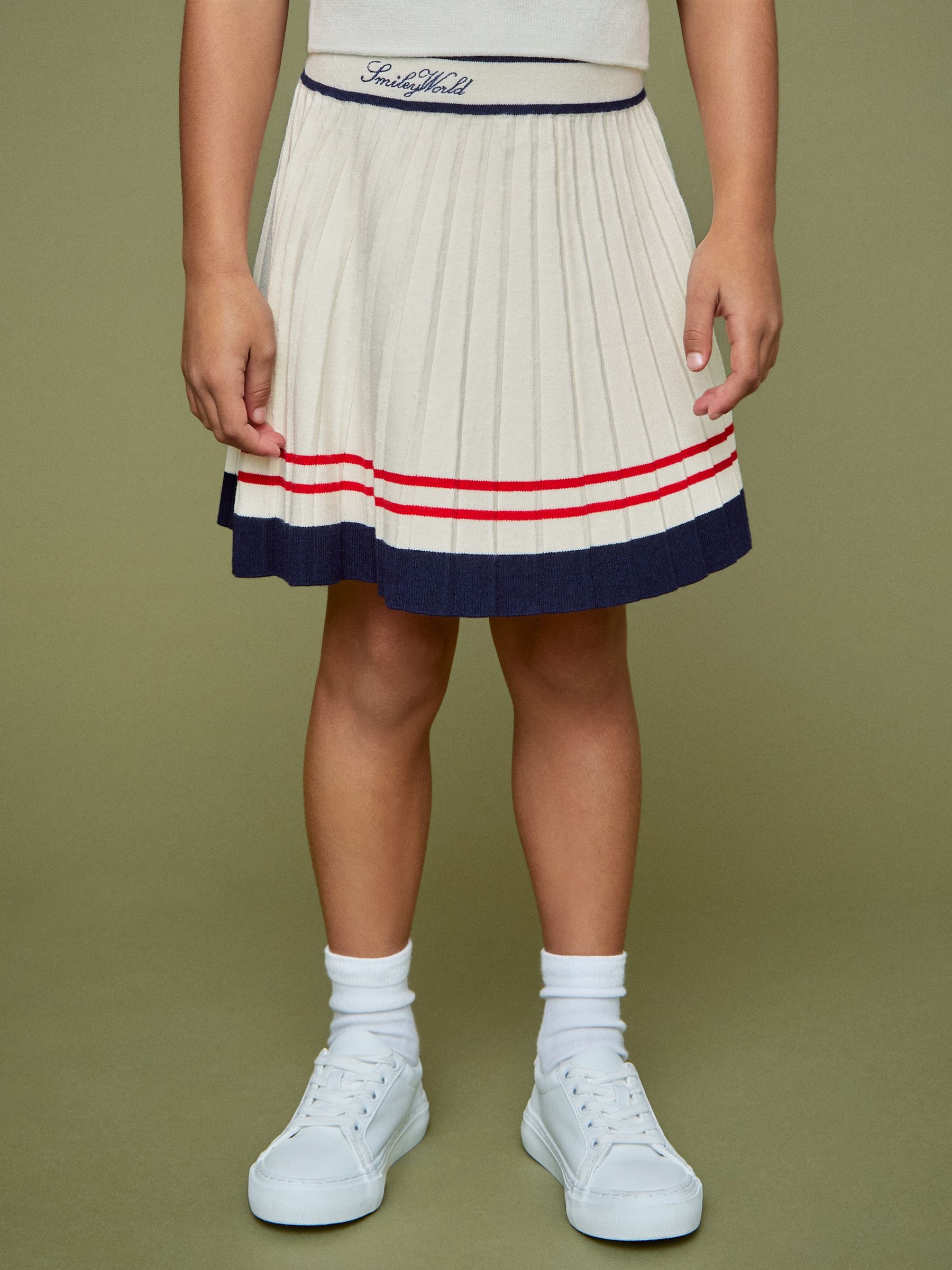 4-9 yrs SmileyWorld | Reiss Tennis Skirt in Off White