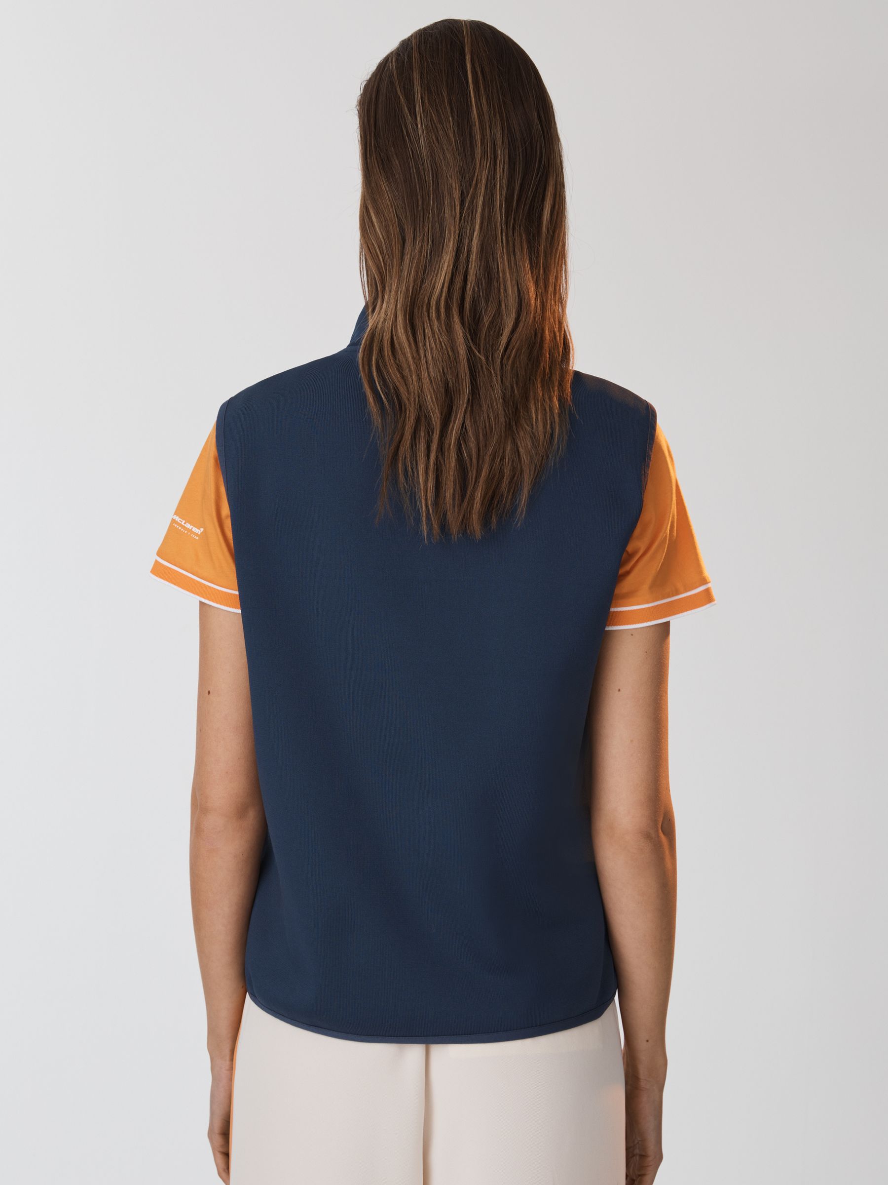 McLaren F1 Hybrid Quilt and Knit Gilet in Airforce Blue