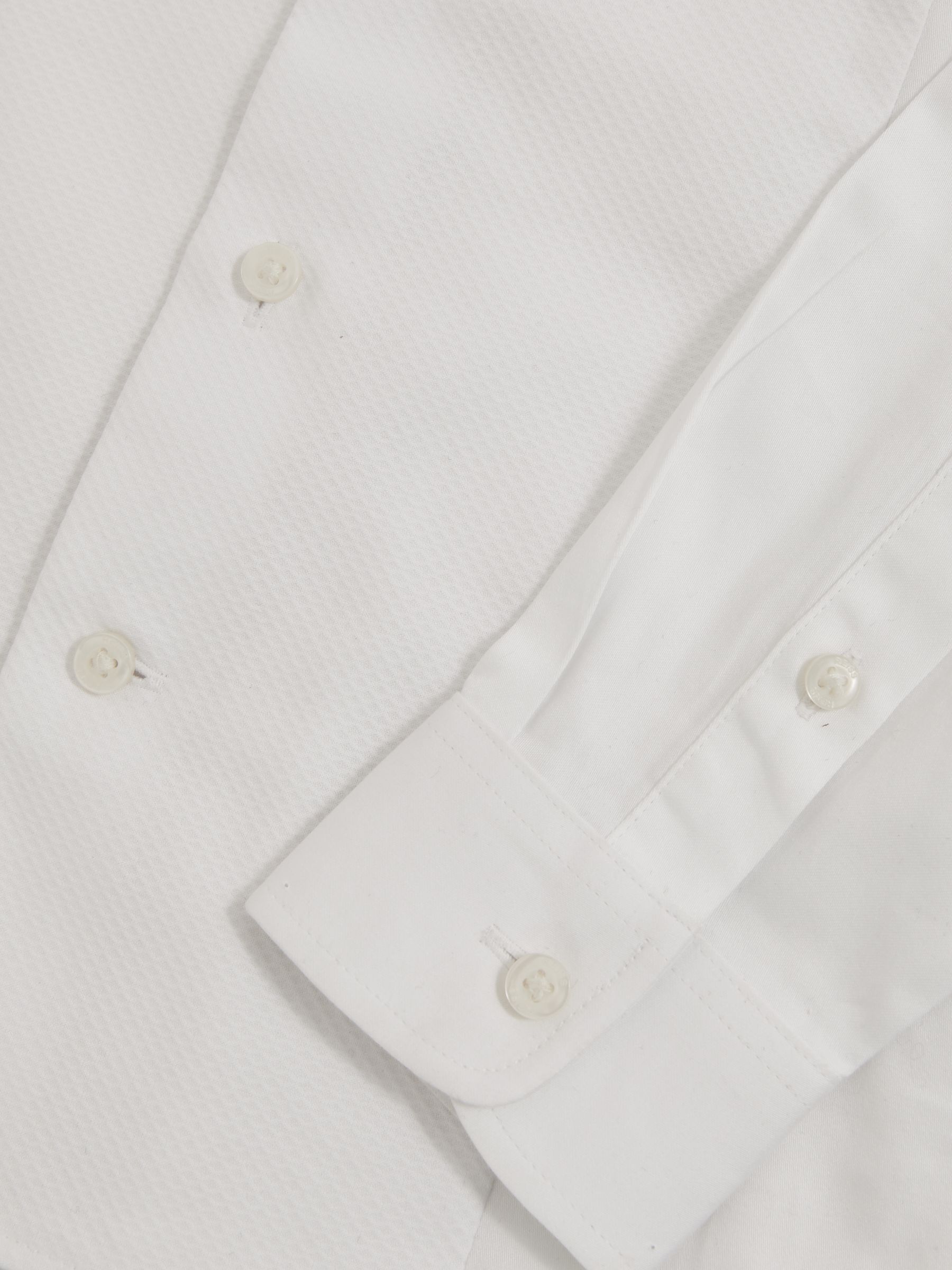 9-13 yrs Cotton Slim-Fit Dinner Shirt in White