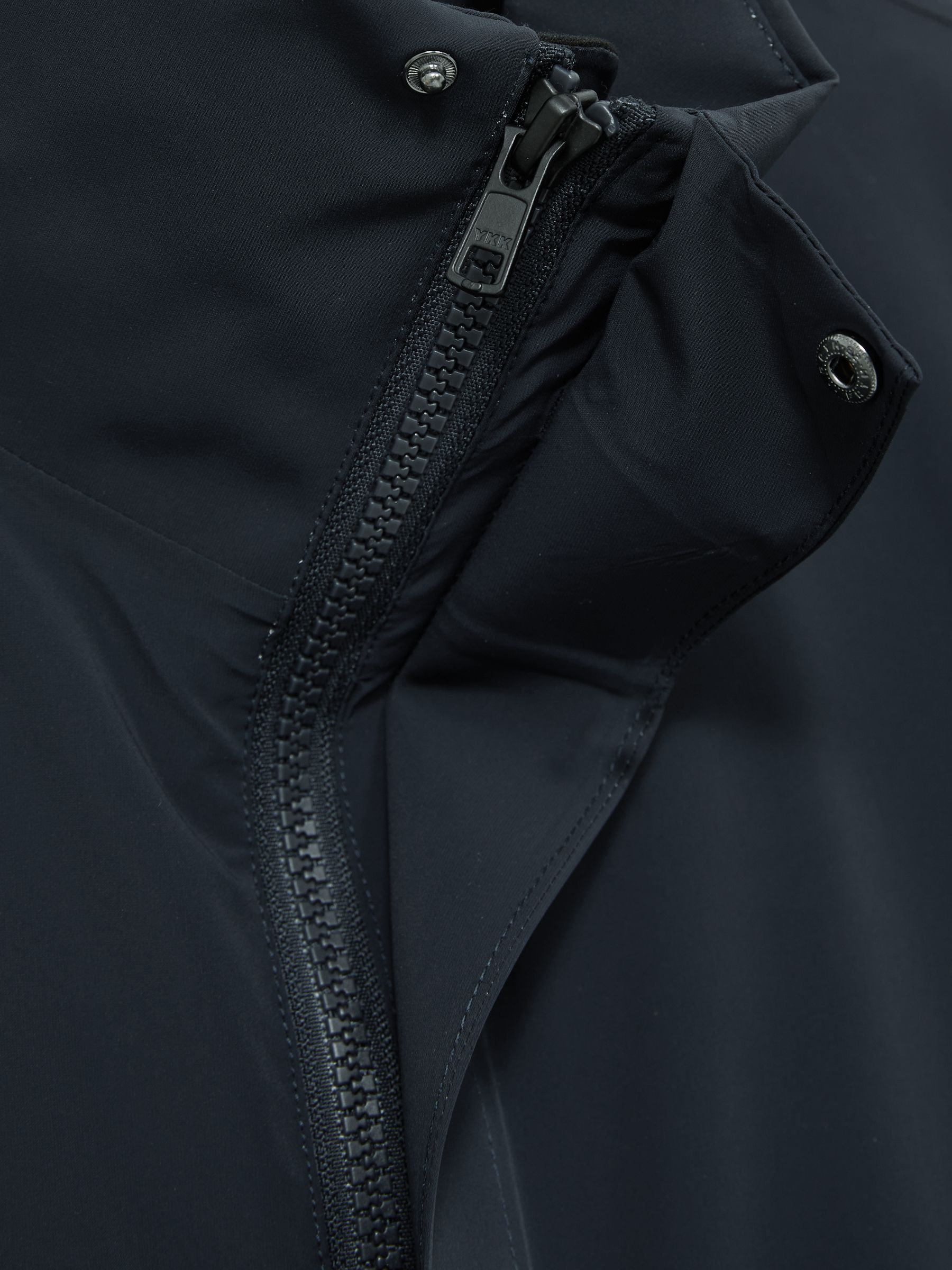 Scandinavian Edition Padded Wool Parka in Dark Blue
