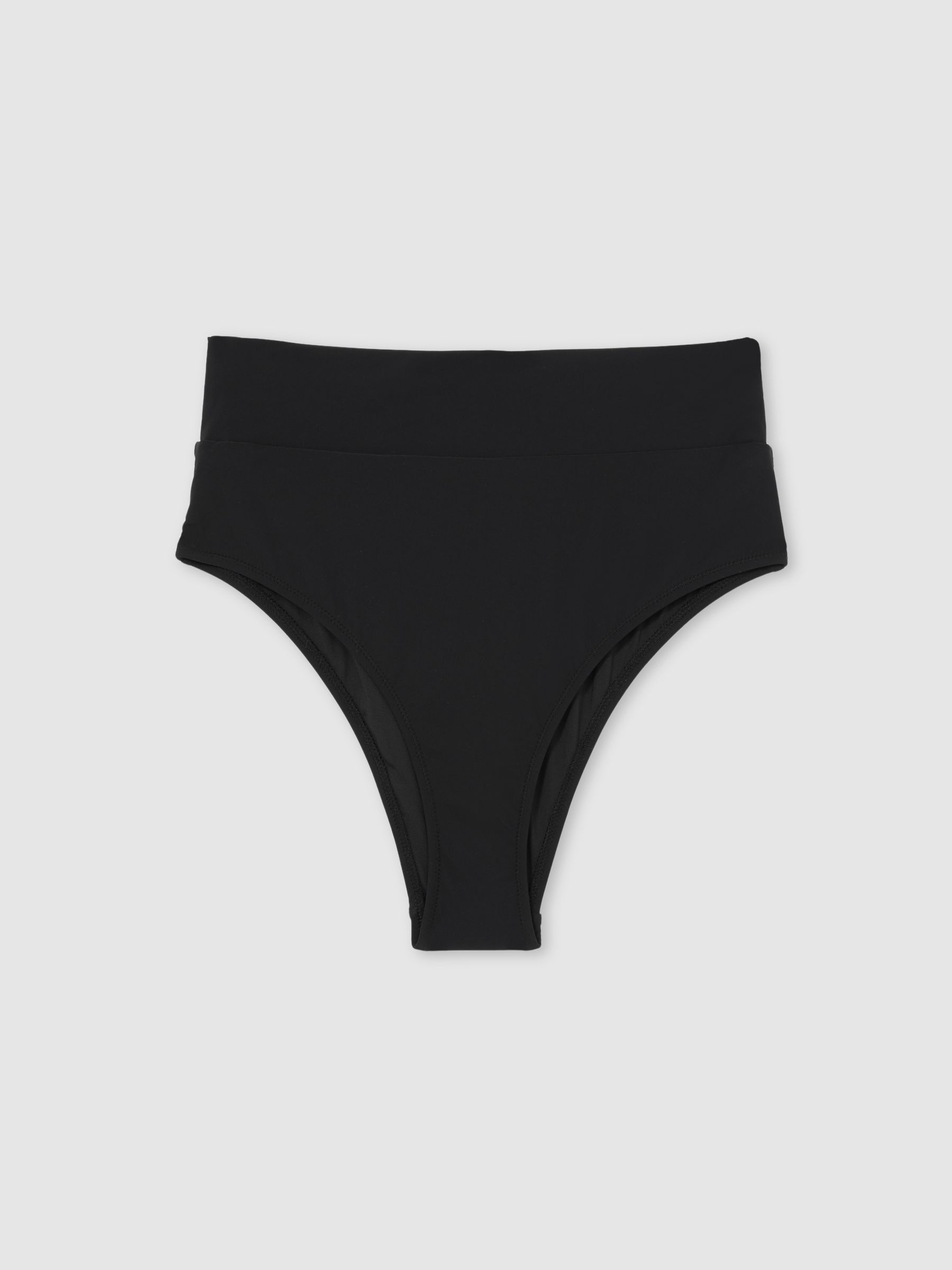 High Waisted Bikini Bottoms in Black
