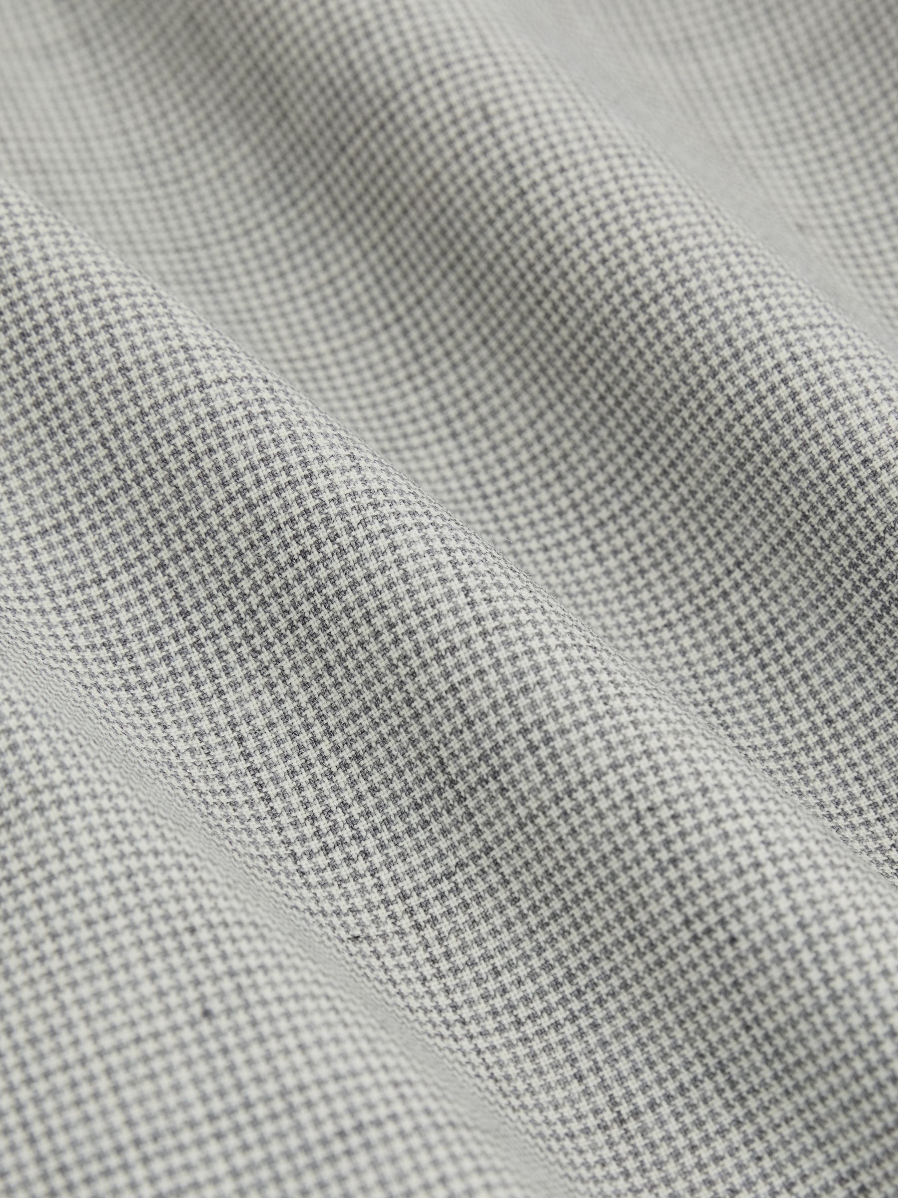 Single-Breasted Check Suit Blazer Slim-Fit in Grey