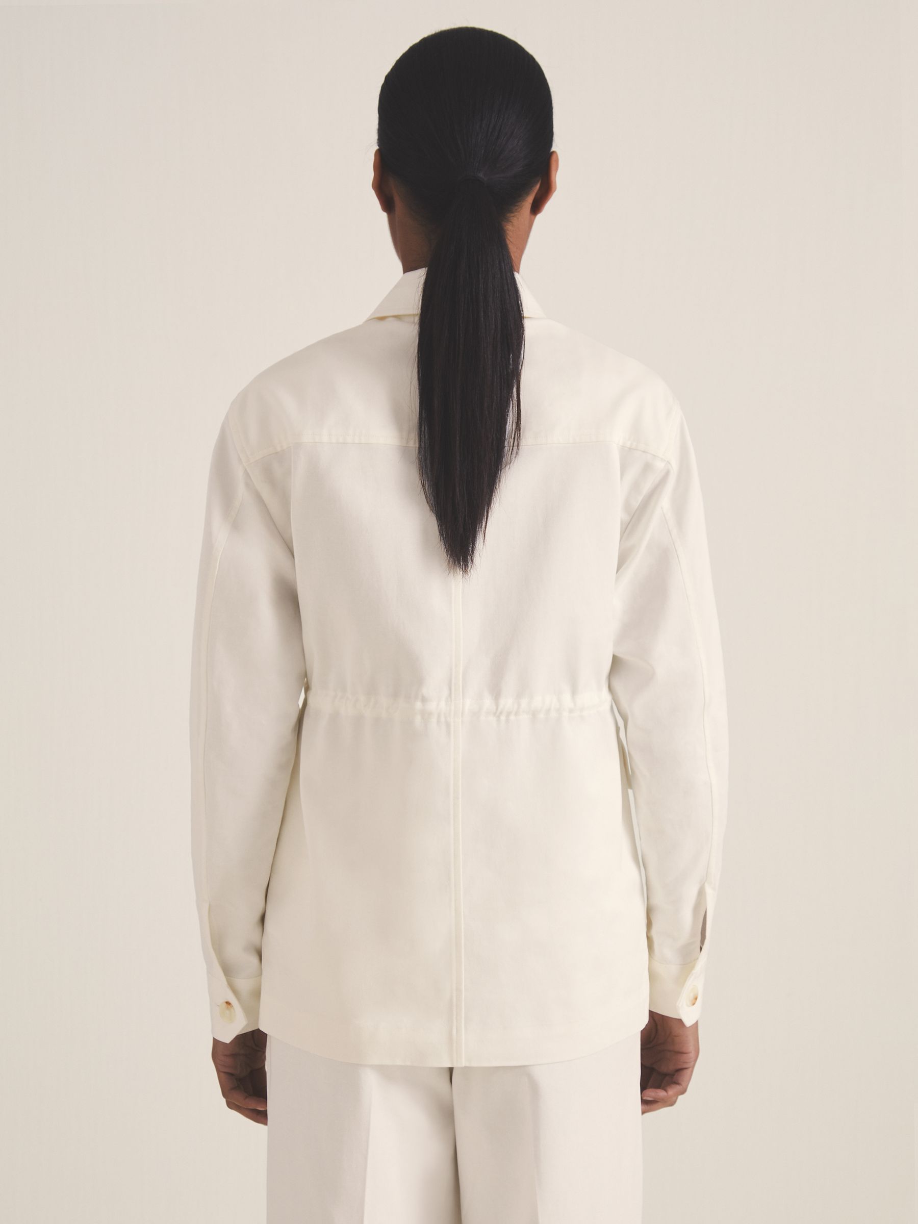 Reiss | Les 100 Ciels Utility Jacket in White