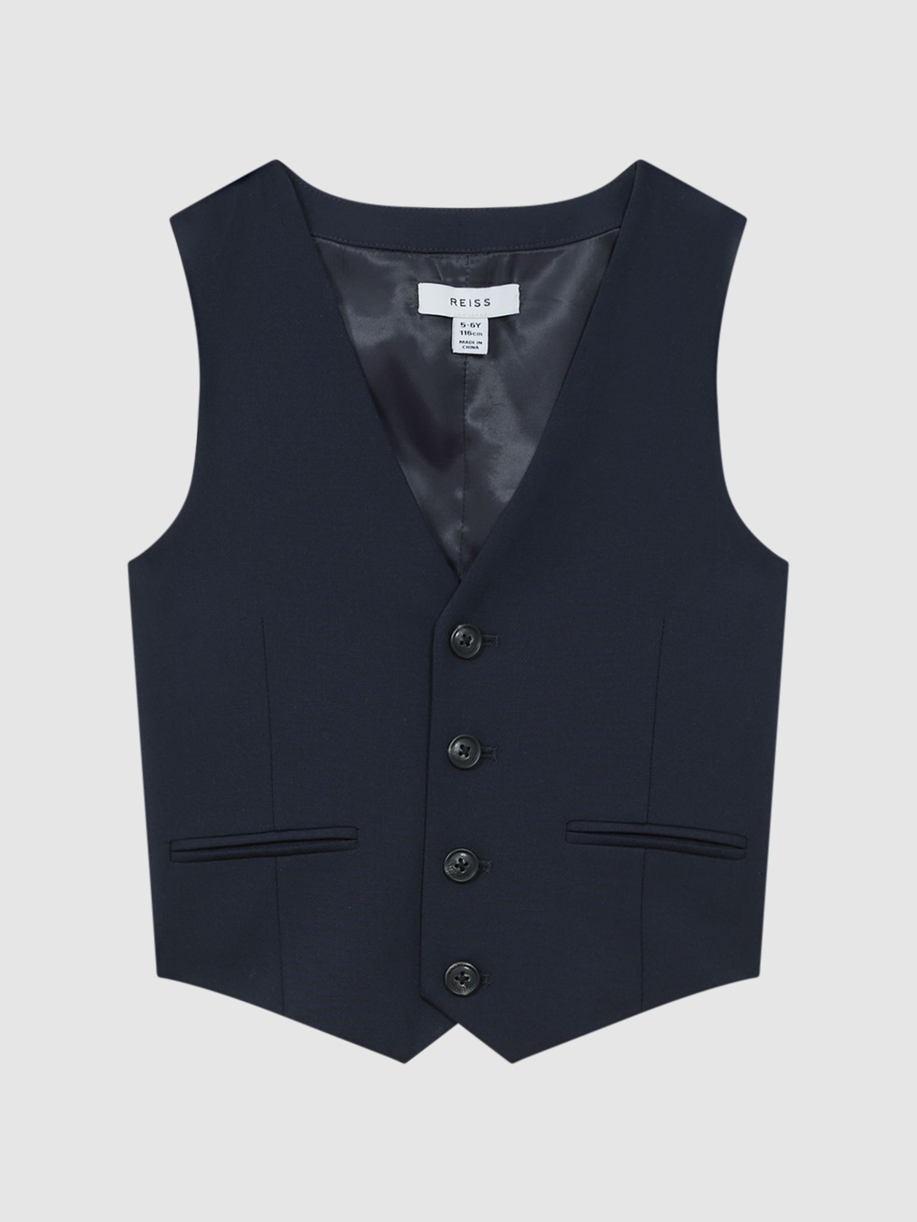 3-9 yrs Wool Blend Waistcoat in Navy