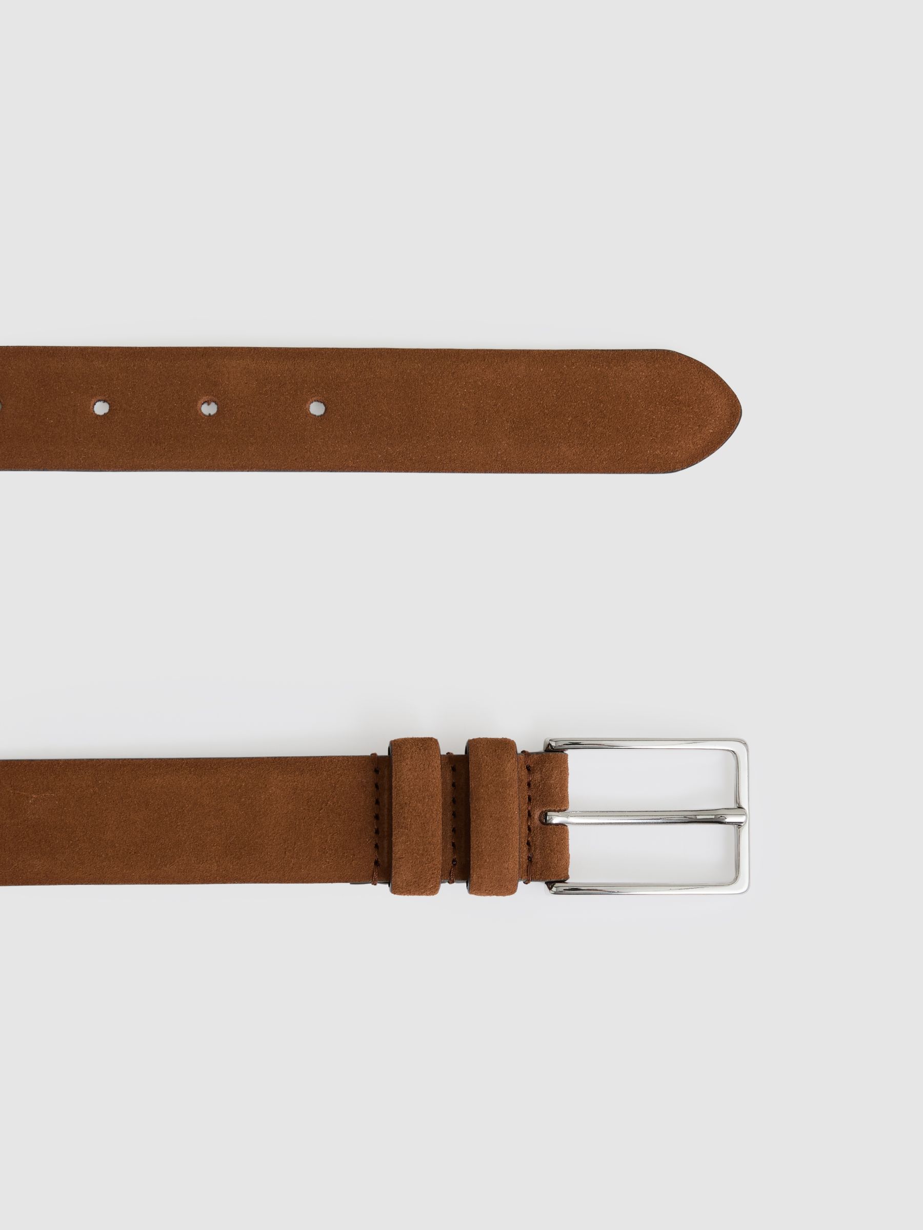 Suede Belt in Light Tan