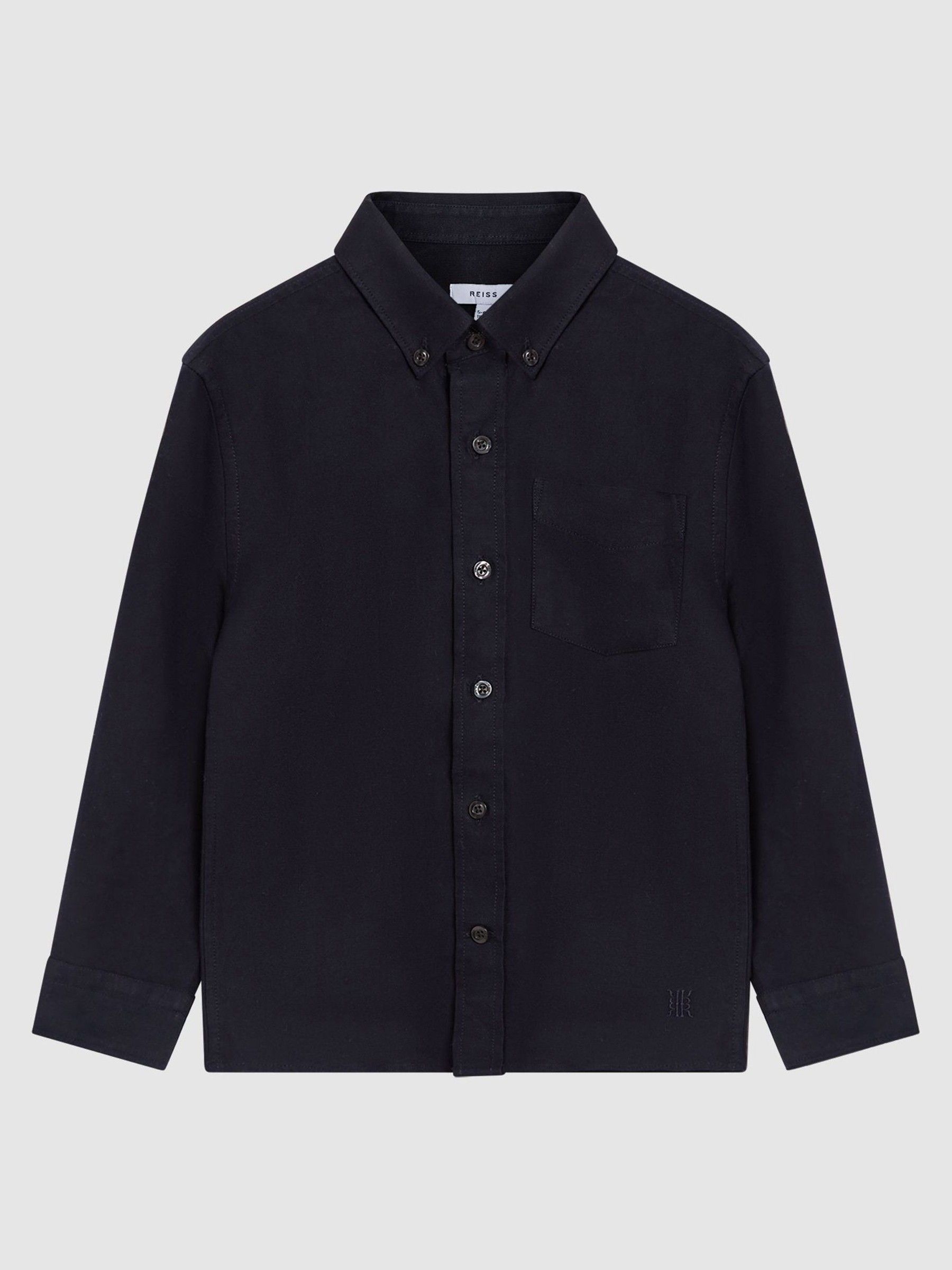 9-14 yrs Button Down Oxford Shirt in Navy