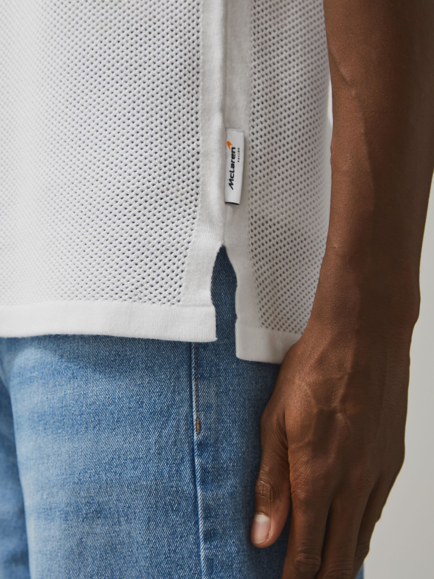 McLaren F1 Team Speedmark Knit Vest in White