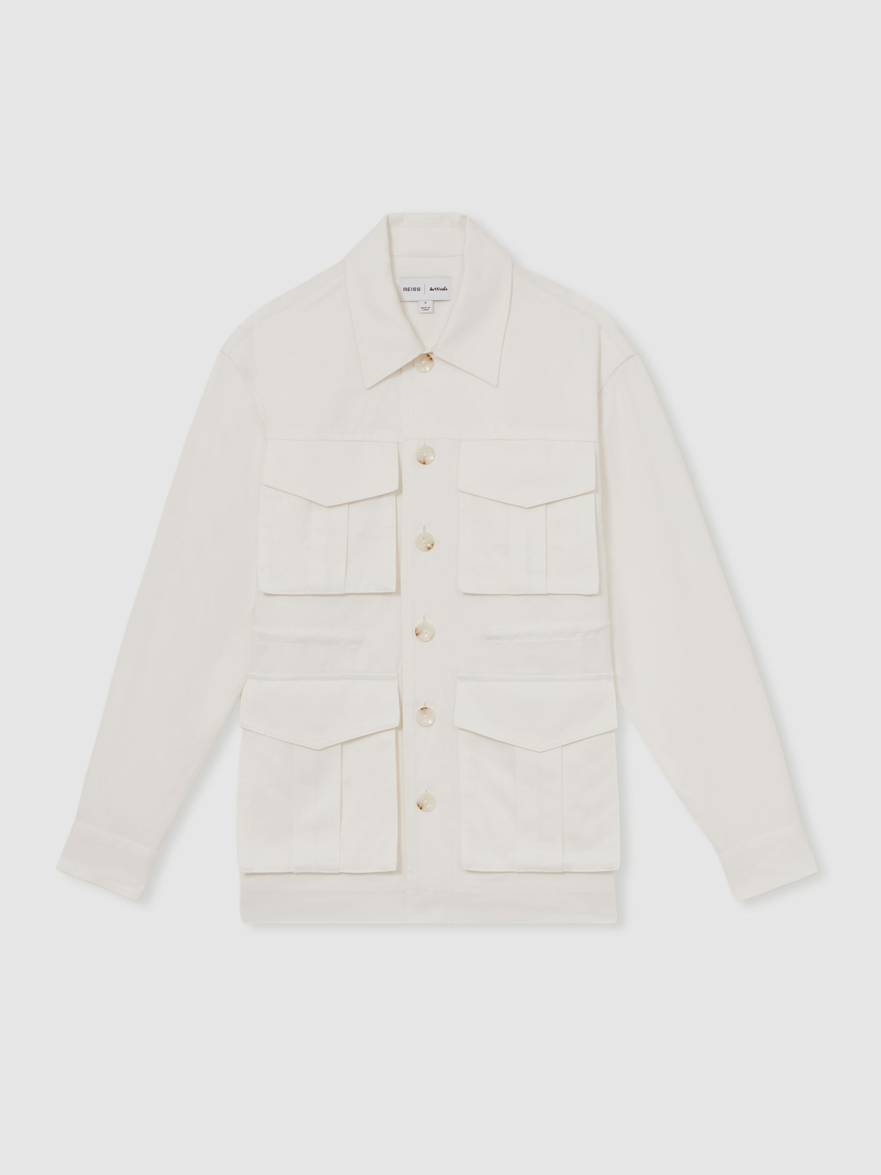 Reiss | Les 100 Ciels Utility Jacket in White