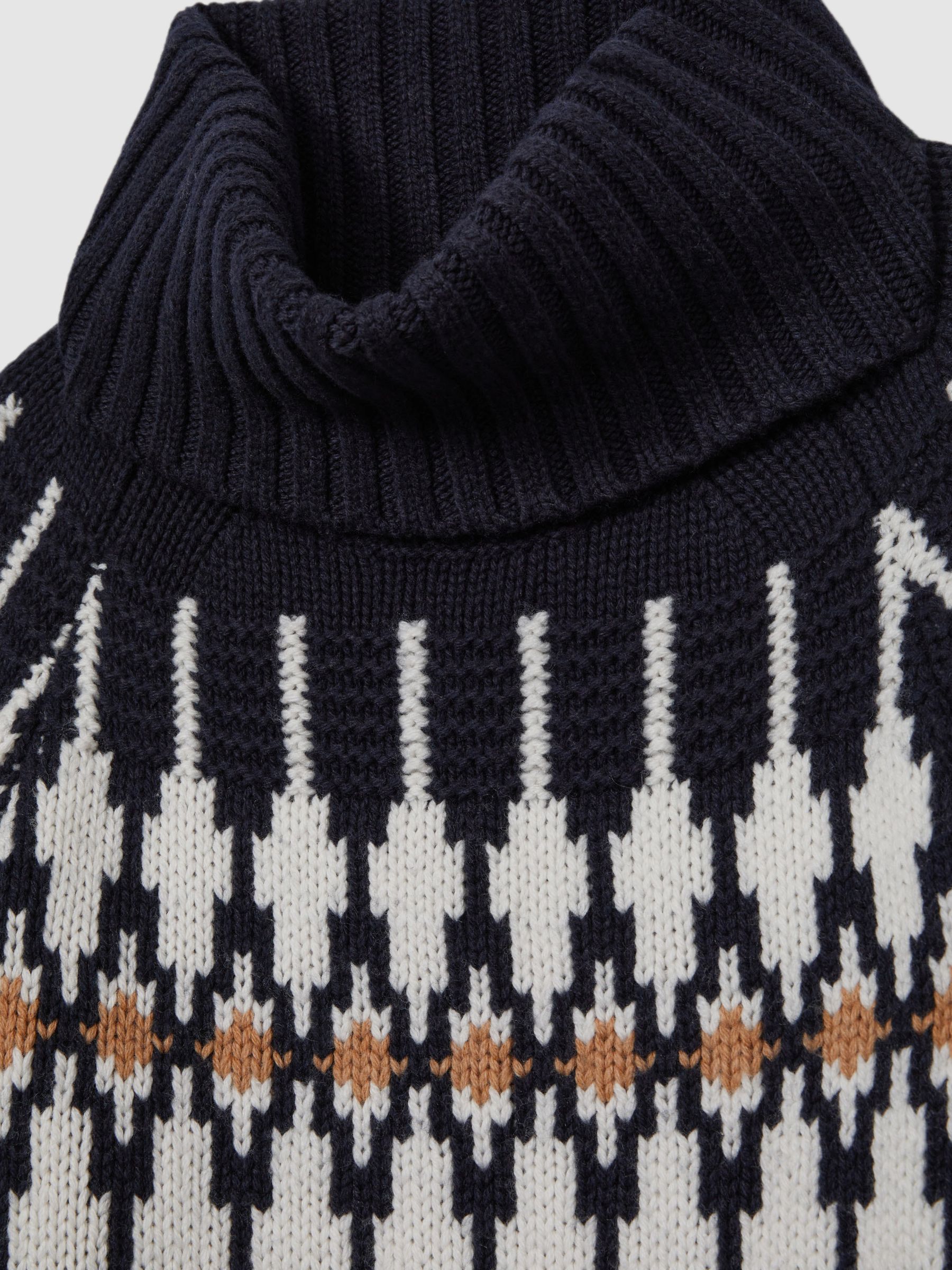 Wool-Blend Jumper in Navy