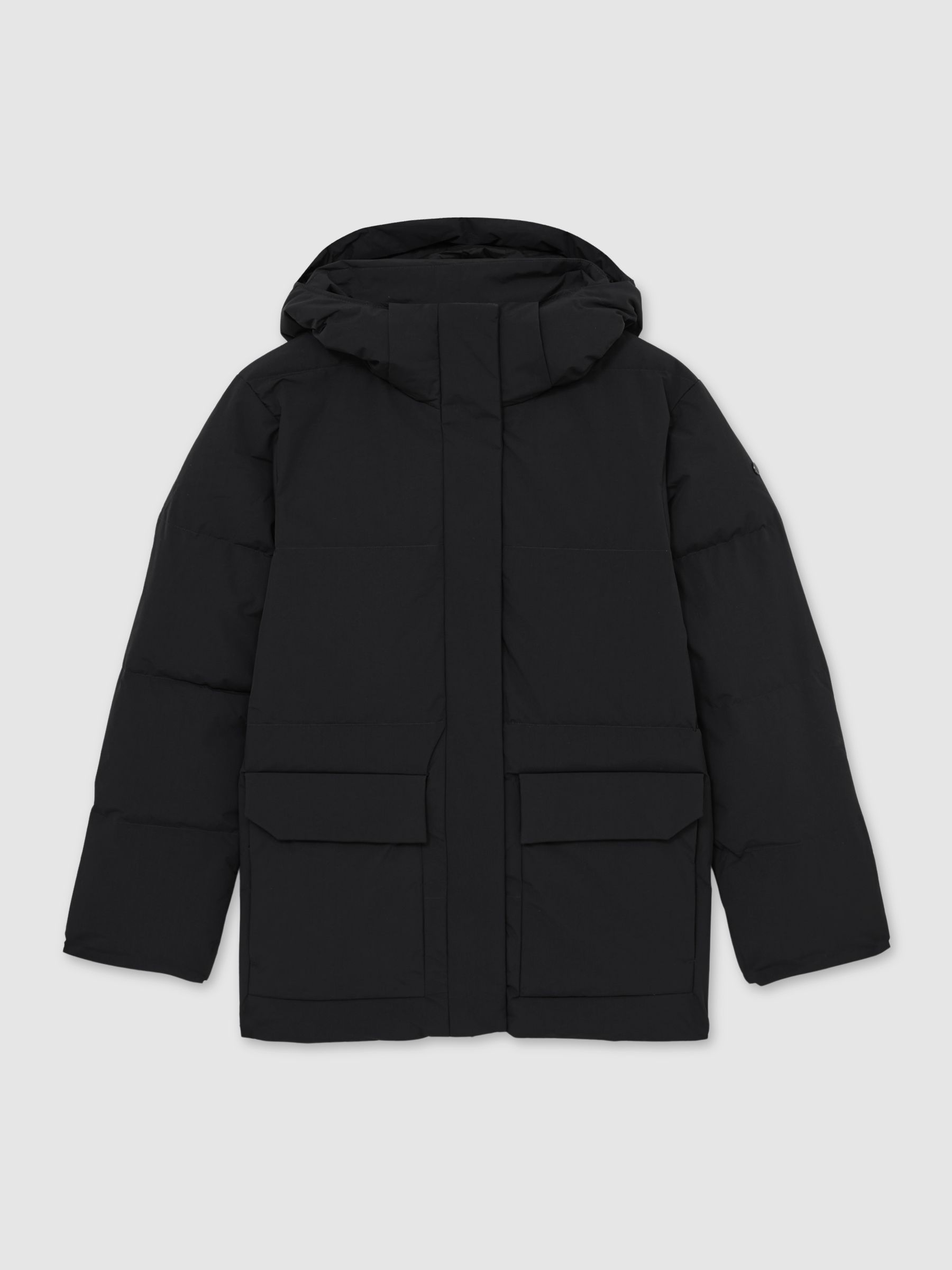 Scandinavian Edition Padded Parka Coat in Black