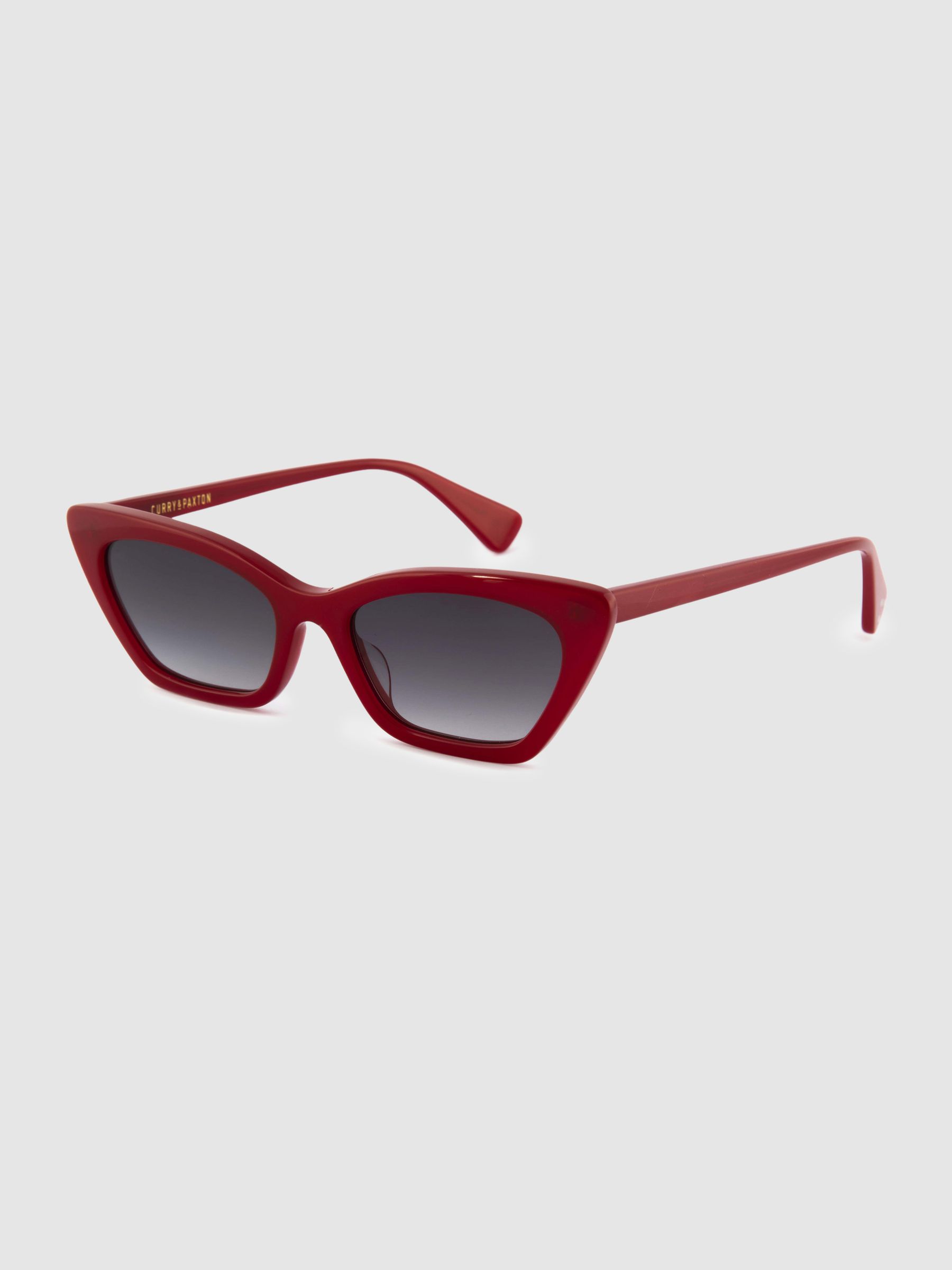Curry and Paxton Cat Eye Sunglasses in Red
