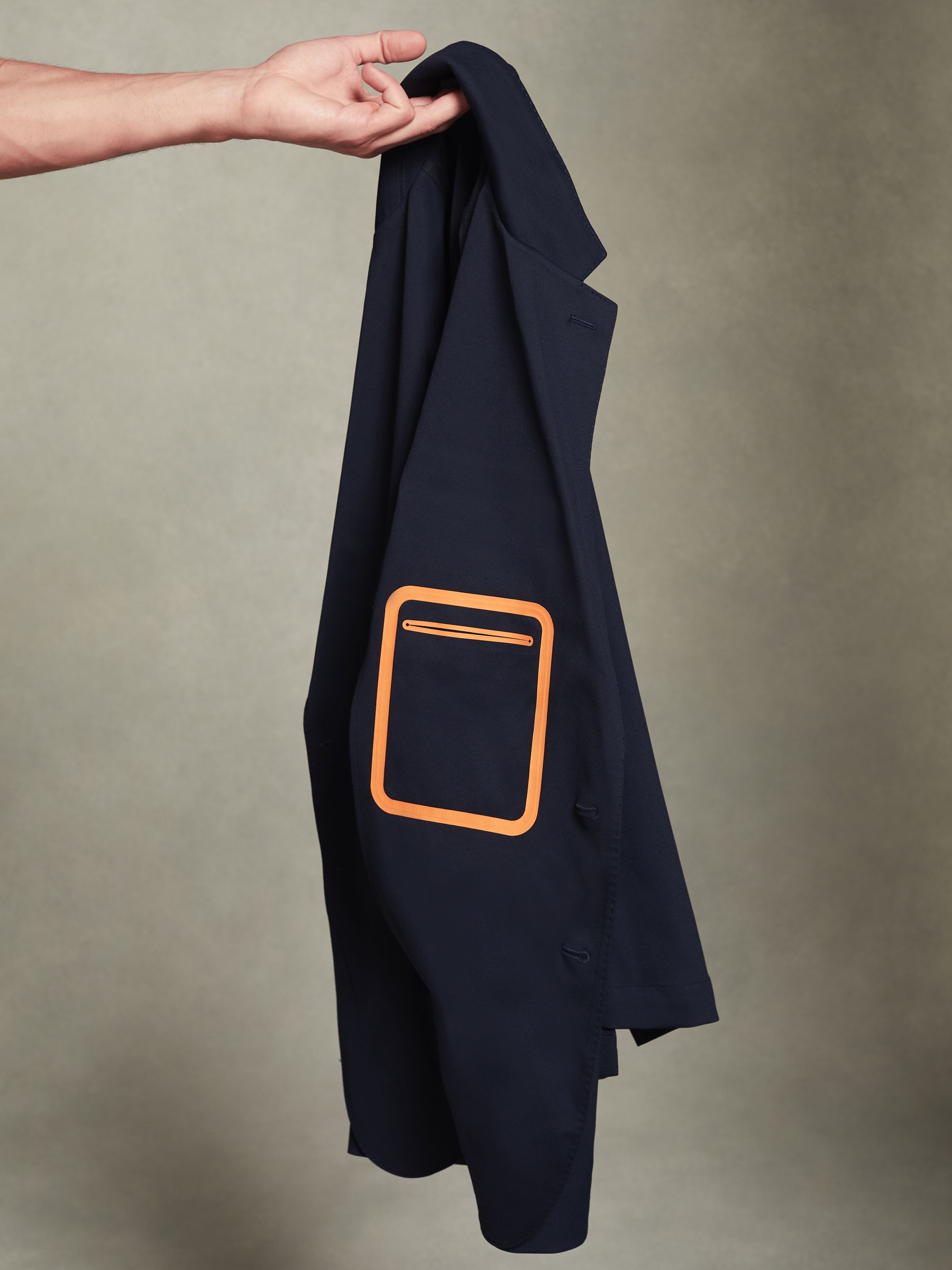 McLaren F1 Technical Single Breasted Blazer in Navy