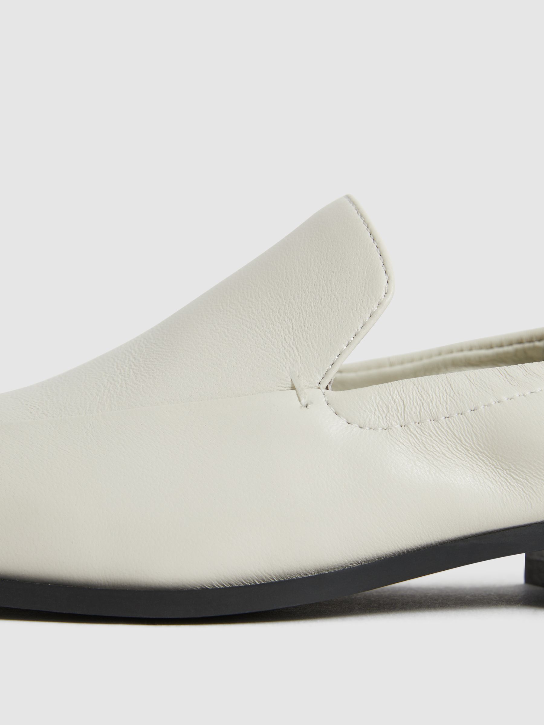 Leather Loafers in Off White