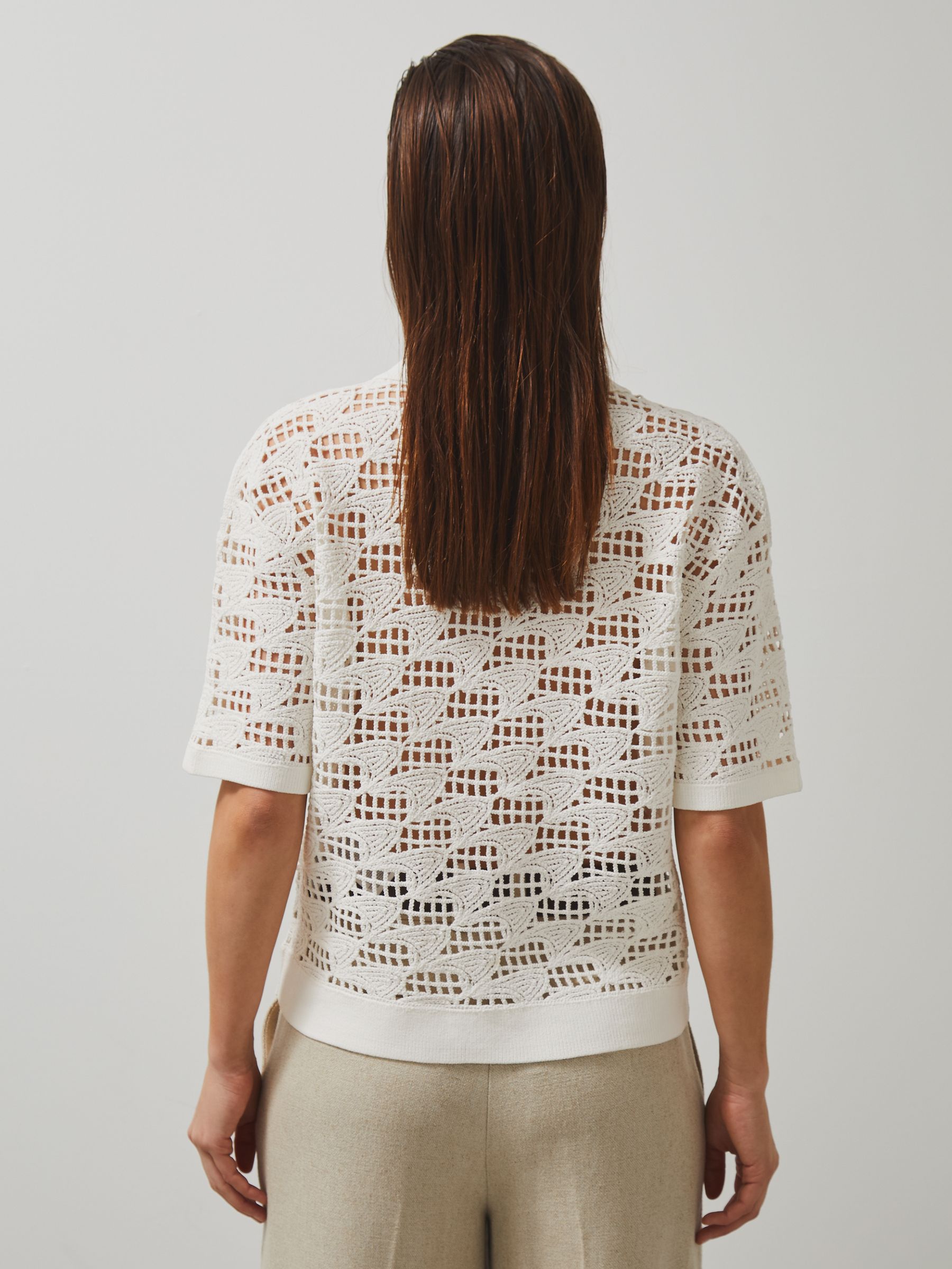 McLaren F1 Team Speedmark Crochet Shirt in White