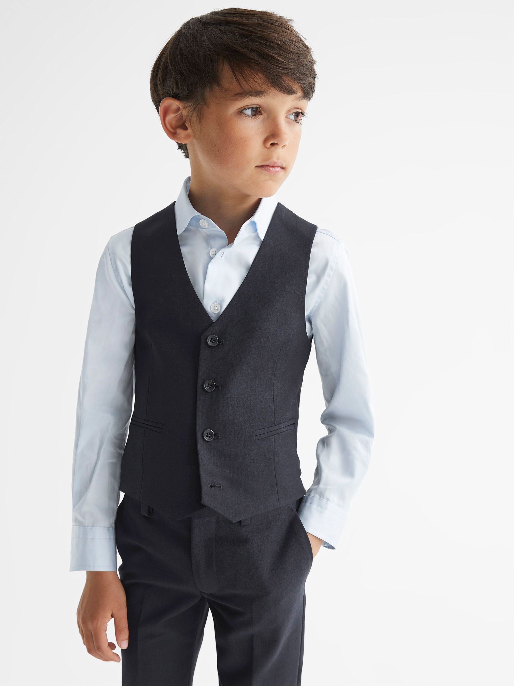4-9 yrs Modern Fit Waistcoat in Navy