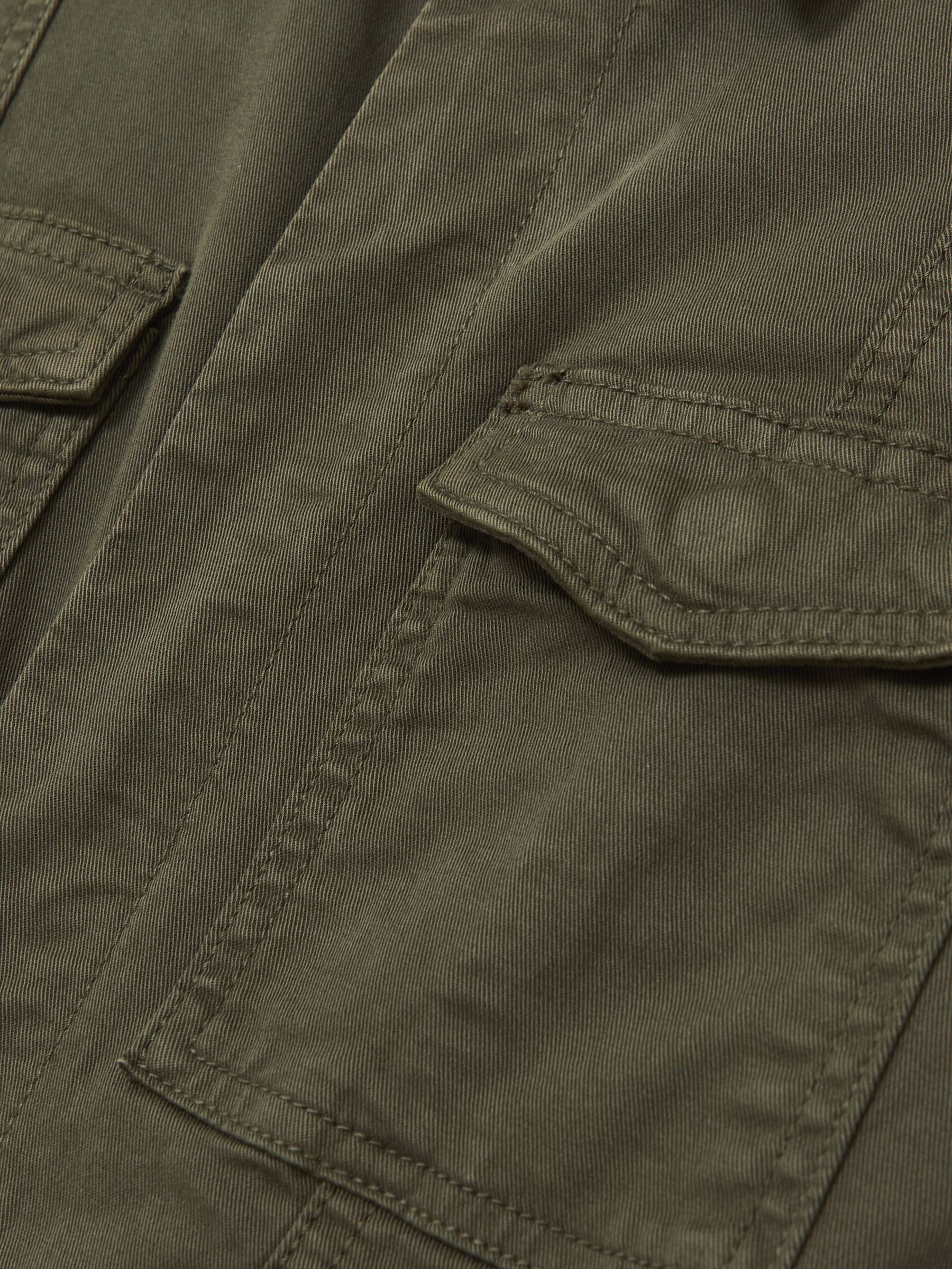 Good American Cotton Twill Jumpsuit with Stretch in Khaki